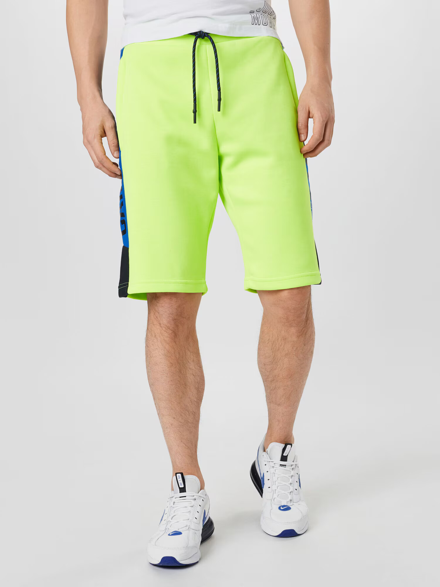 CAMP DAVID Pantaloni albastru regal / galben neon / negru / alb - Pled.ro