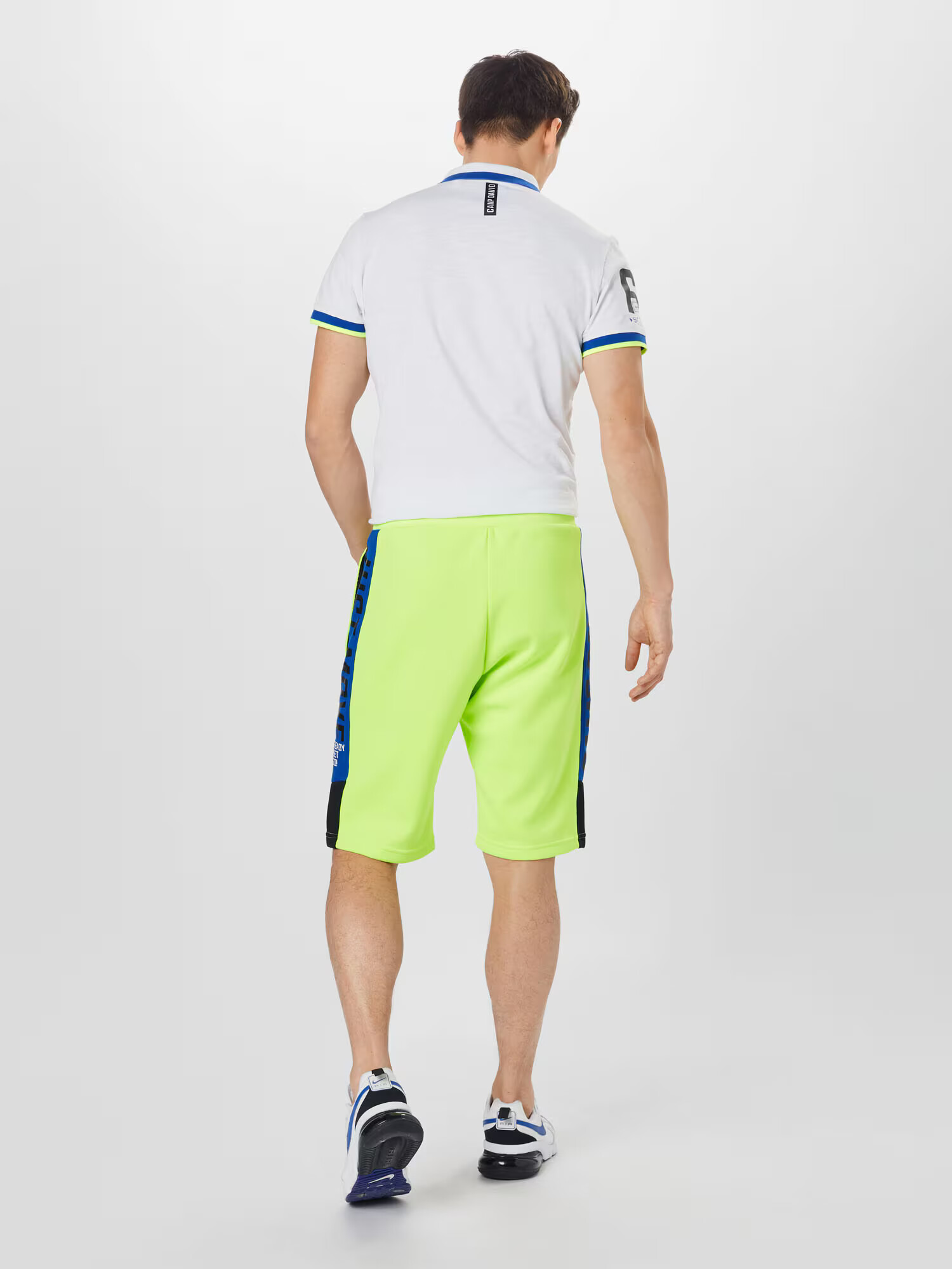 CAMP DAVID Pantaloni albastru regal / galben neon / negru / alb - Pled.ro