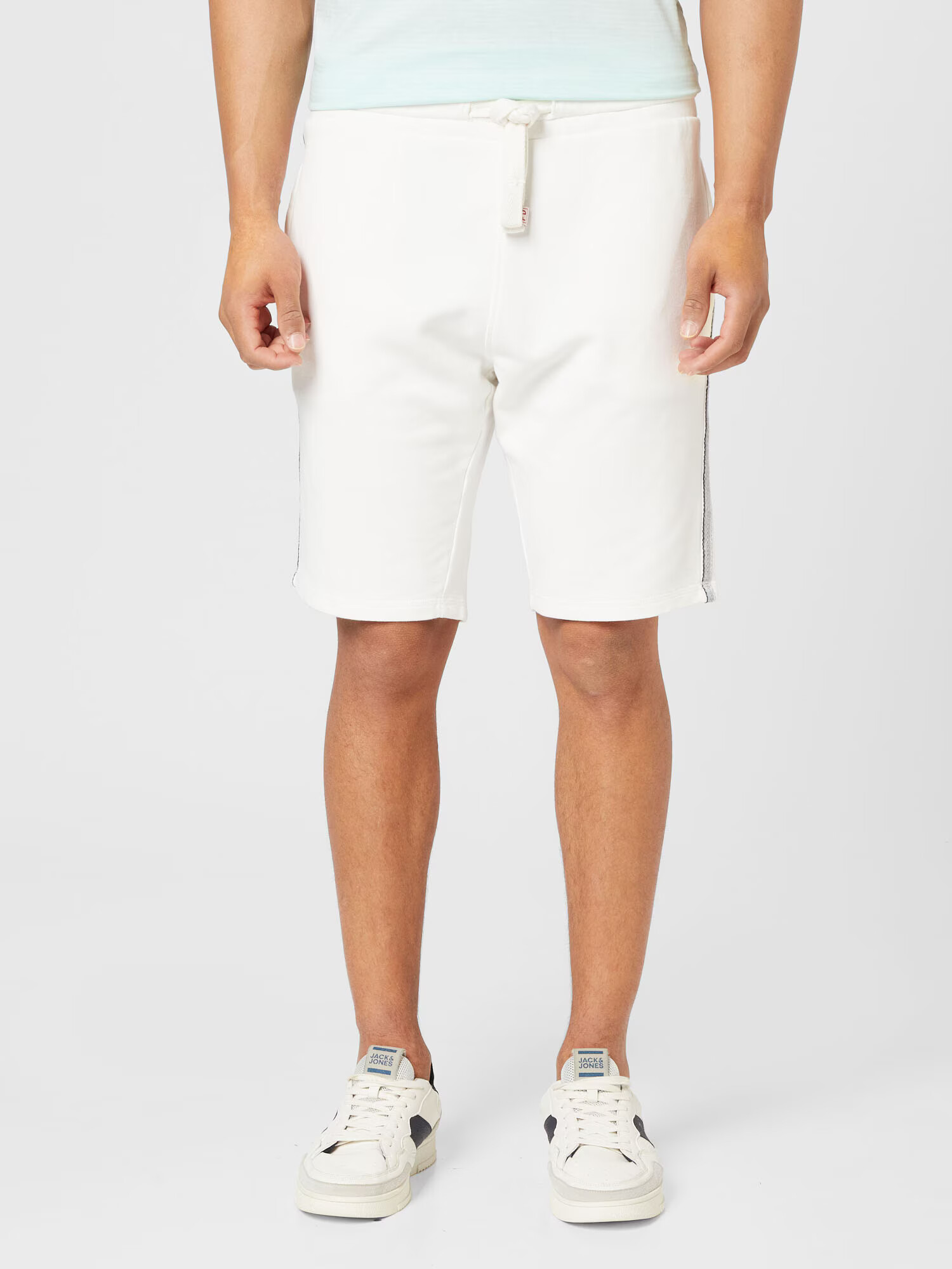 CAMP DAVID Pantaloni crem / negru - Pled.ro