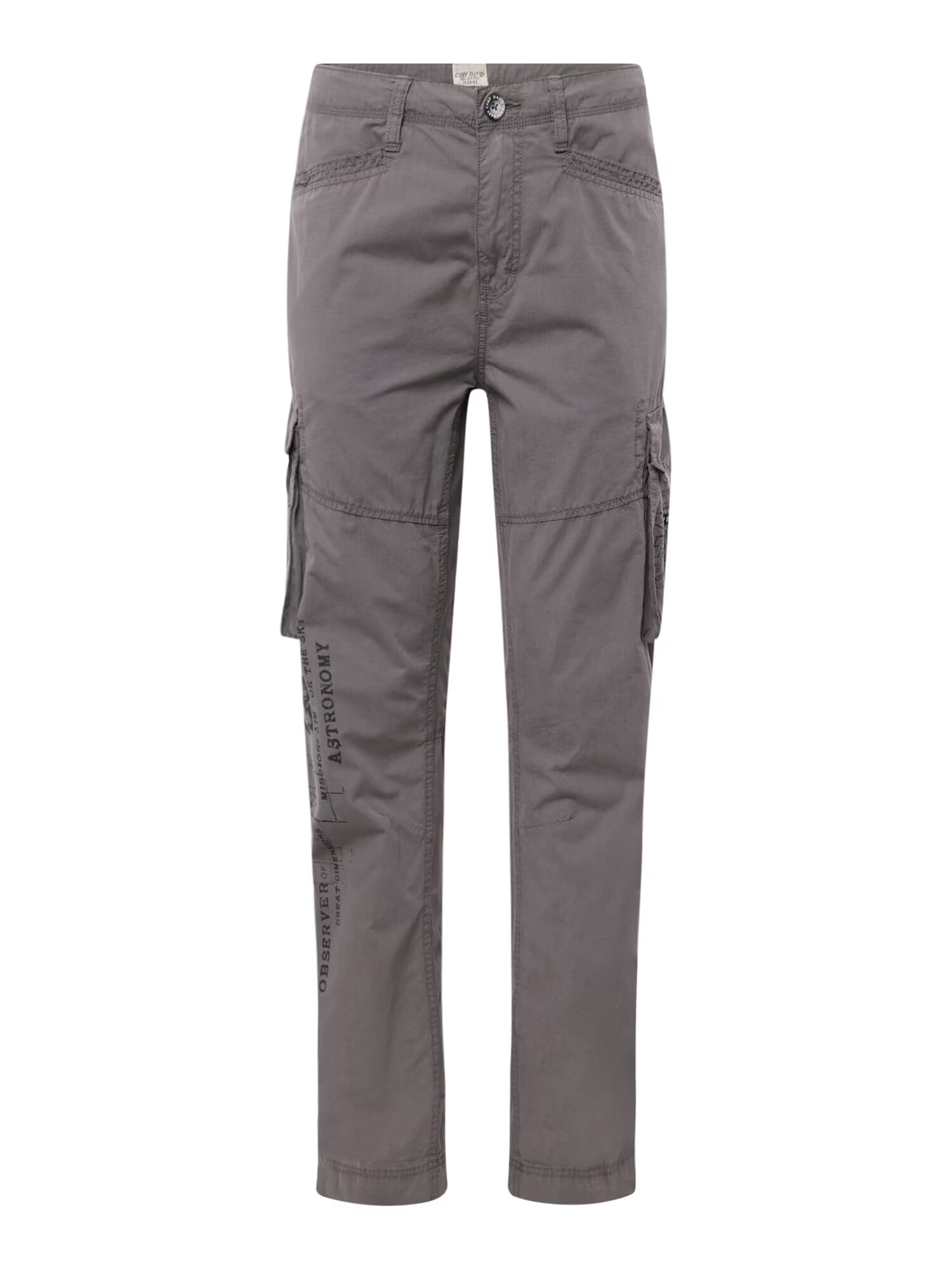 CAMP DAVID Pantaloni cu buzunare gri taupe / negru - Pled.ro