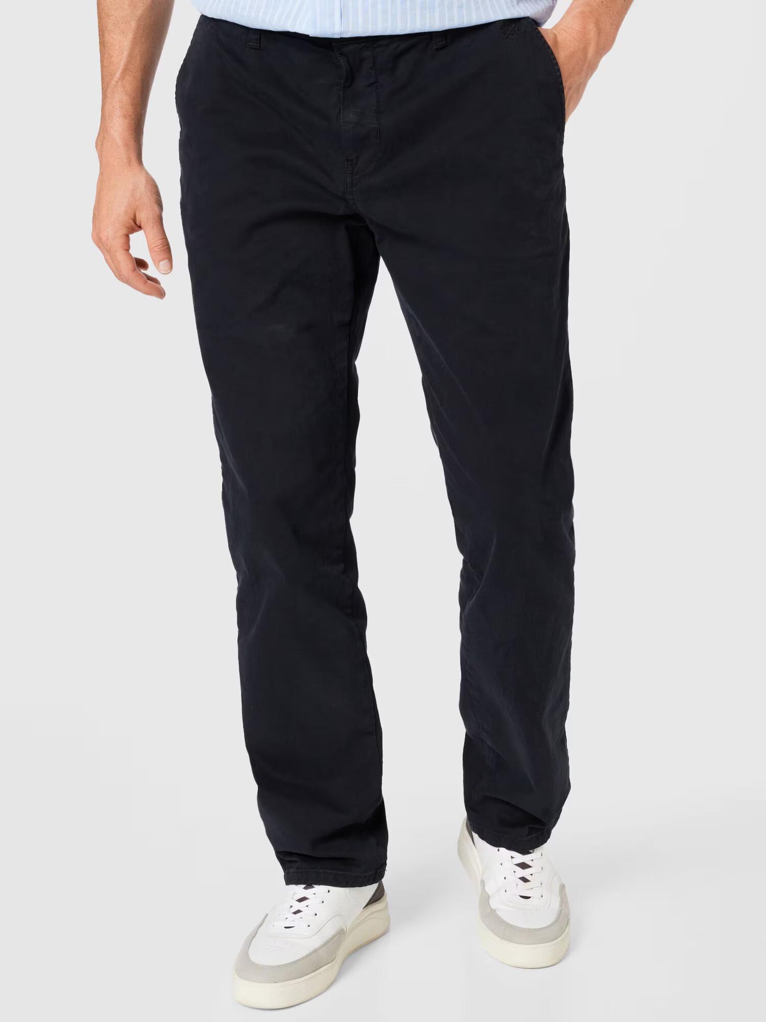 CAMP DAVID Pantaloni eleganți negru - Pled.ro