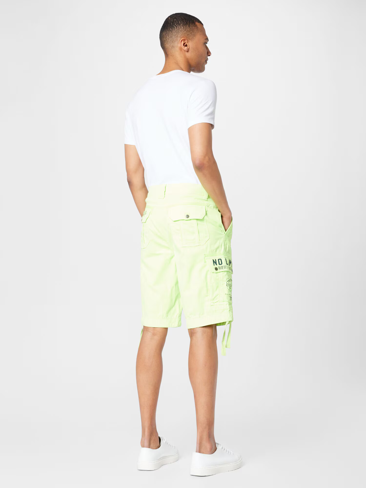 CAMP DAVID Pantaloni verde neon / negru - Pled.ro