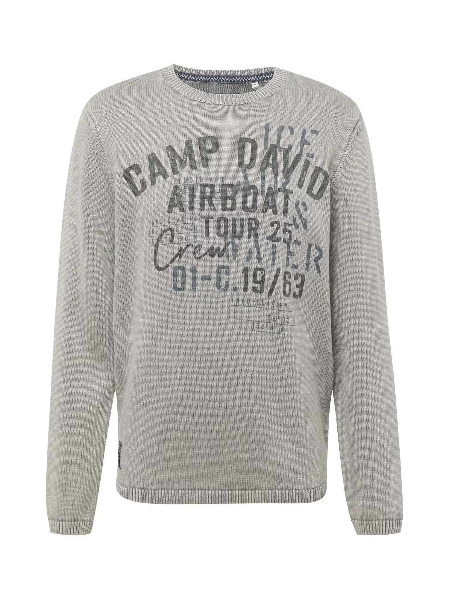 CAMP DAVID Pulover albastru / gri / negru - Pled.ro