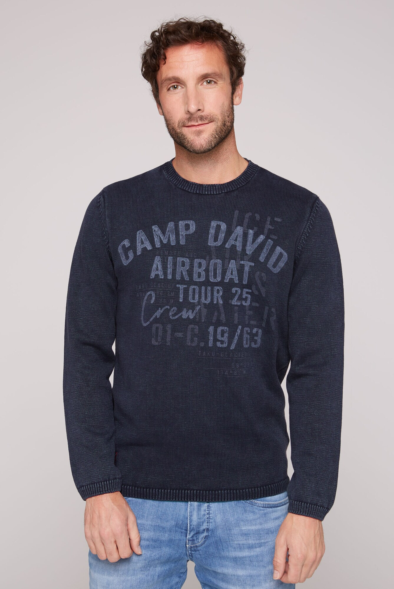 CAMP DAVID Pulover albastru / bleumarin - Pled.ro