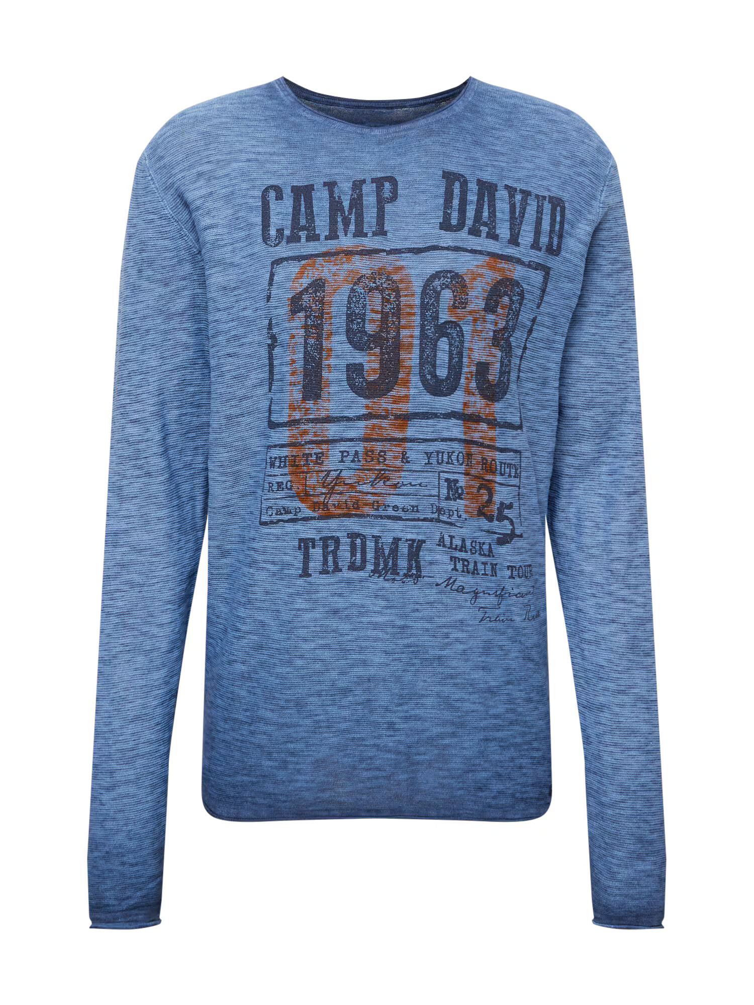 CAMP DAVID Pulover albastru / maro - Pled.ro