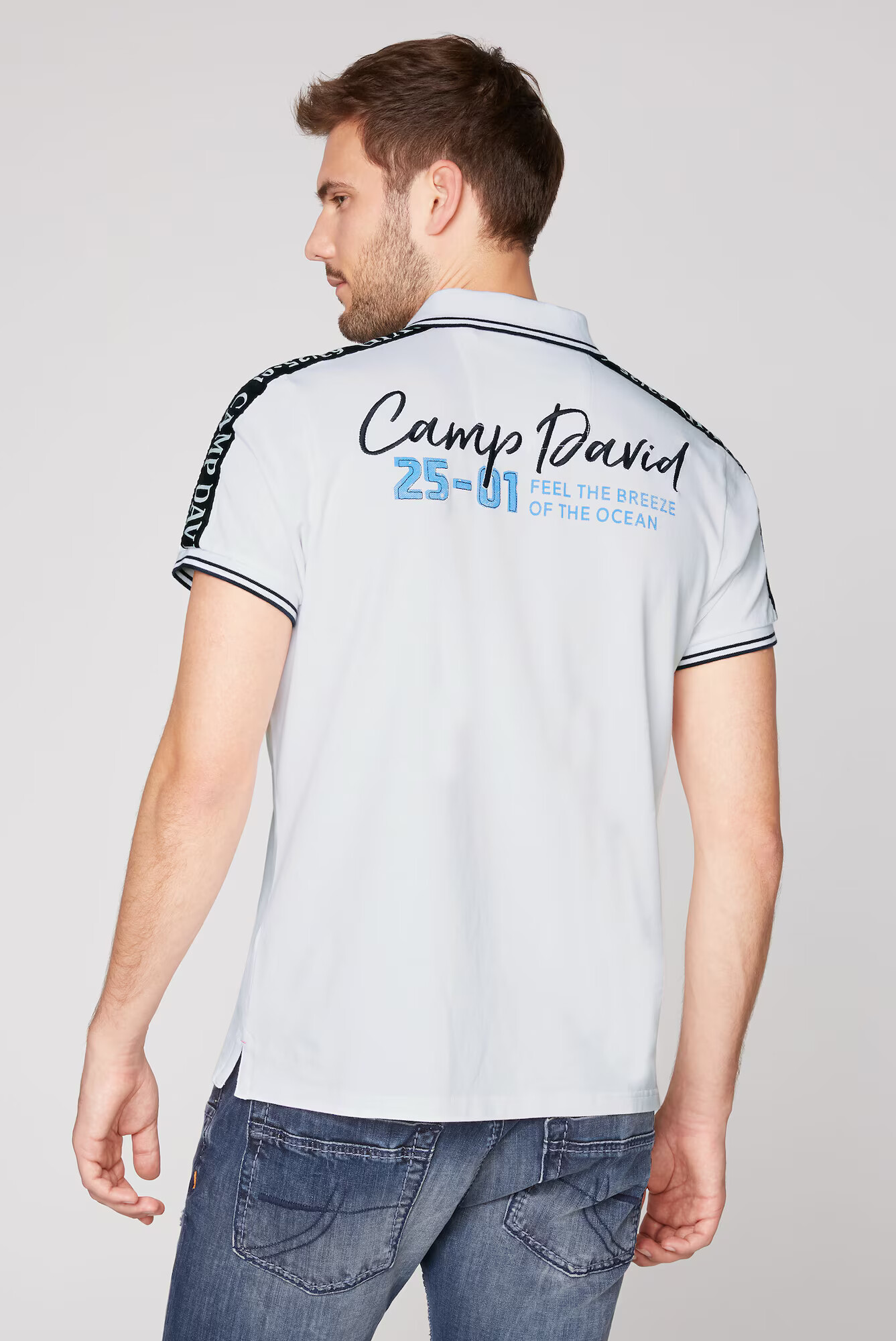 CAMP DAVID Tricou alb - Pled.ro