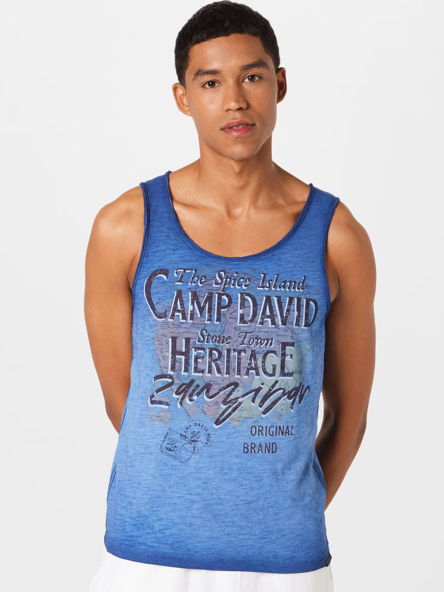 CAMP DAVID Tricou albastru / bleumarin / albastru deschis / albastru violet - Pled.ro