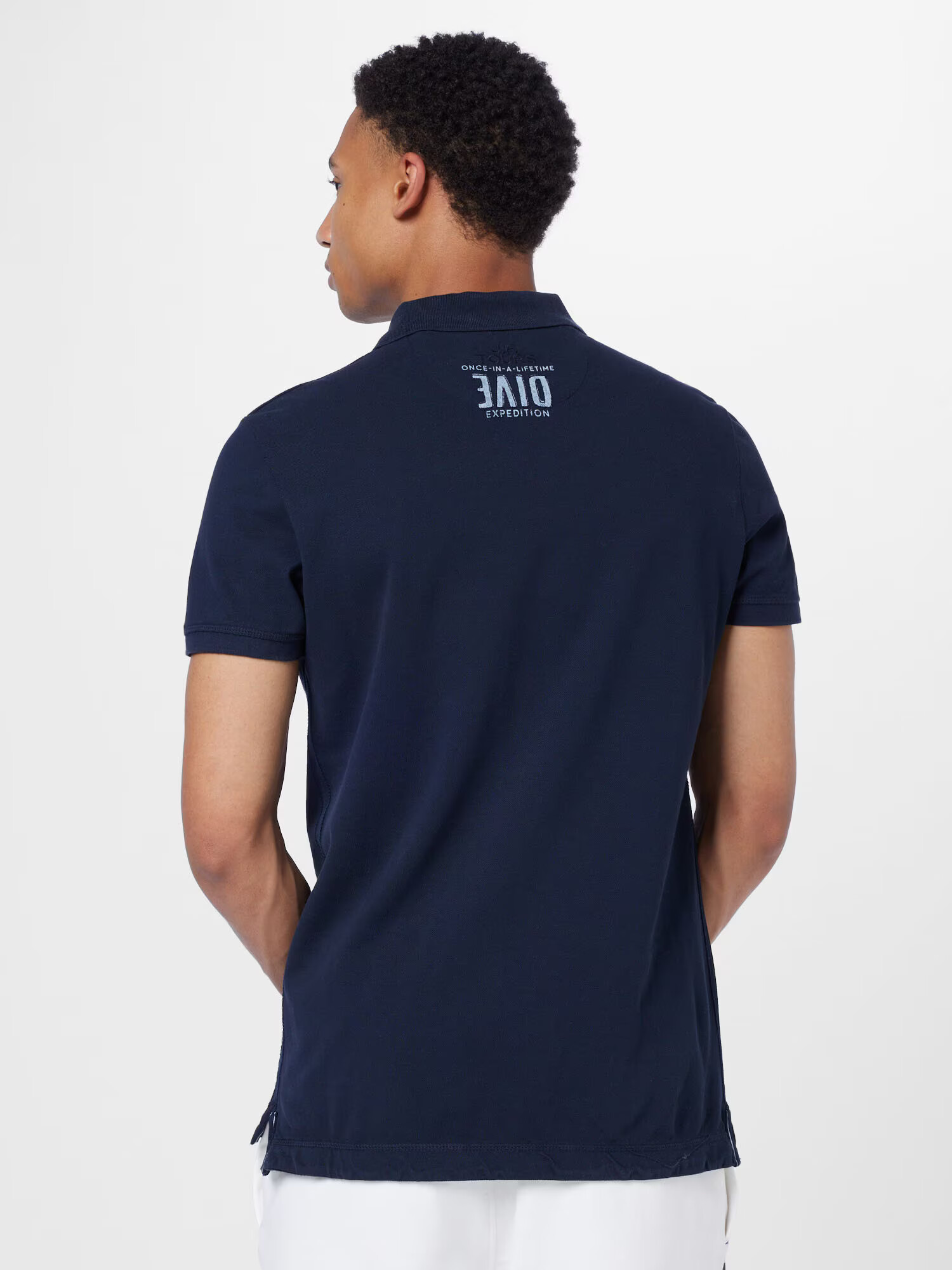 CAMP DAVID Tricou albastru / negru - Pled.ro