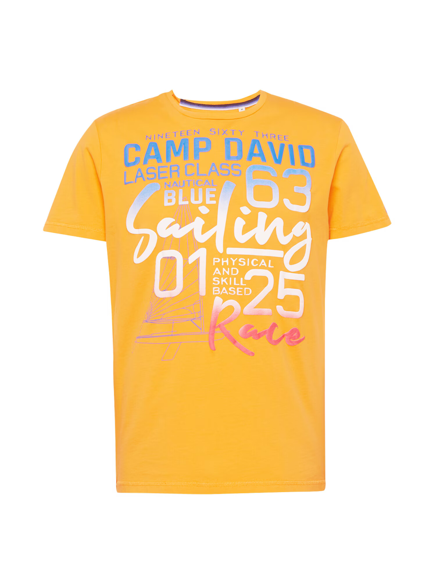 CAMP DAVID Tricou albastru / portocaliu / roz / roșu / alb - Pled.ro