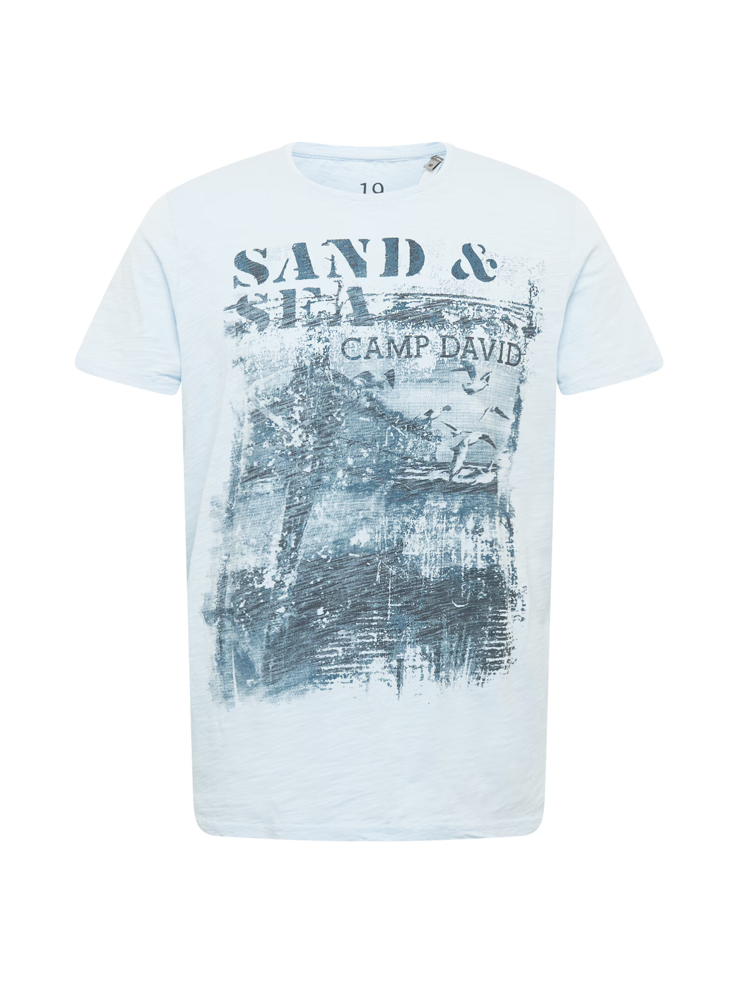 CAMP DAVID Tricou albastru porumbel / albastru deschis - Pled.ro