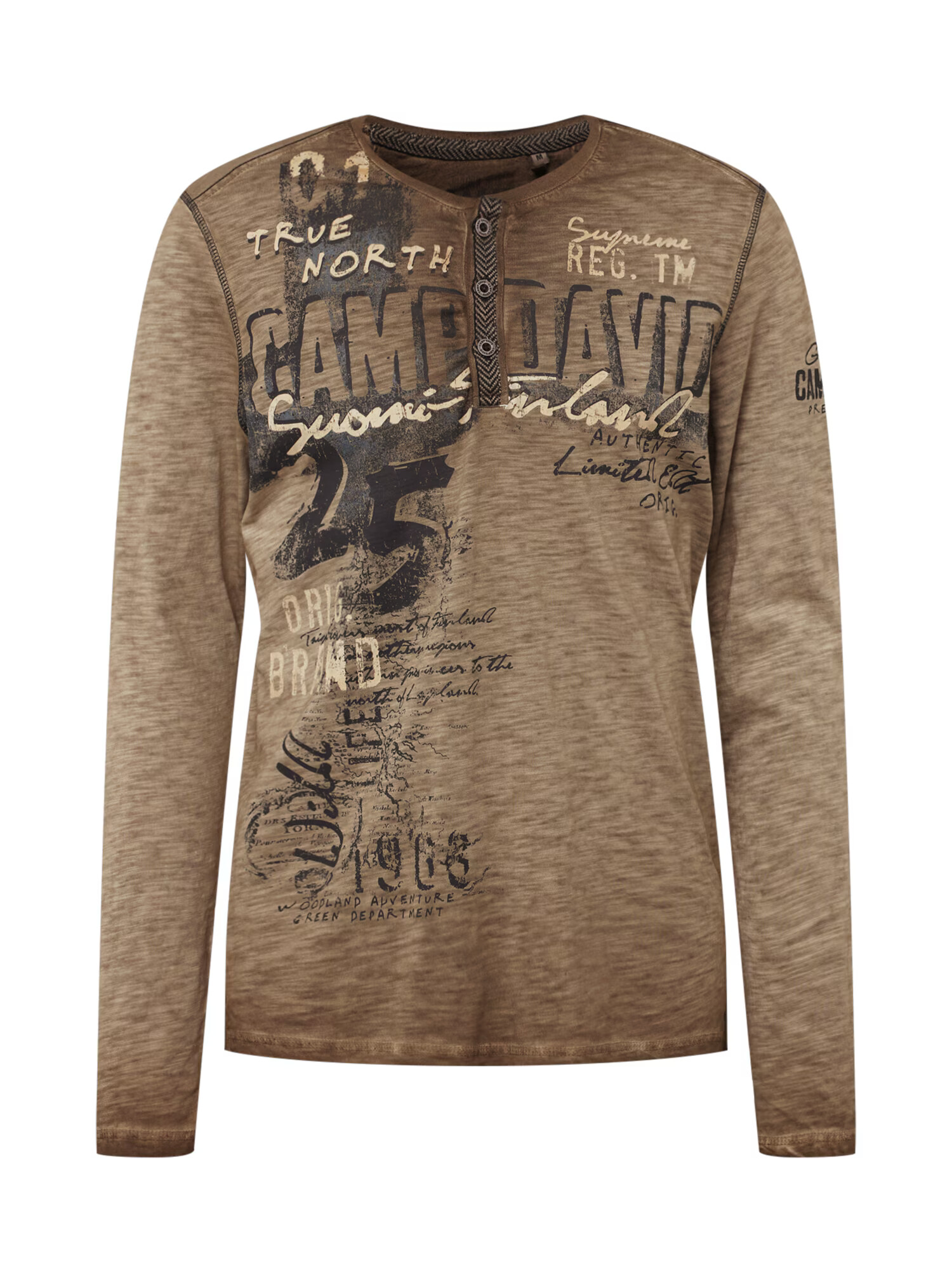 CAMP DAVID Tricou bej / oliv / negru - Pled.ro