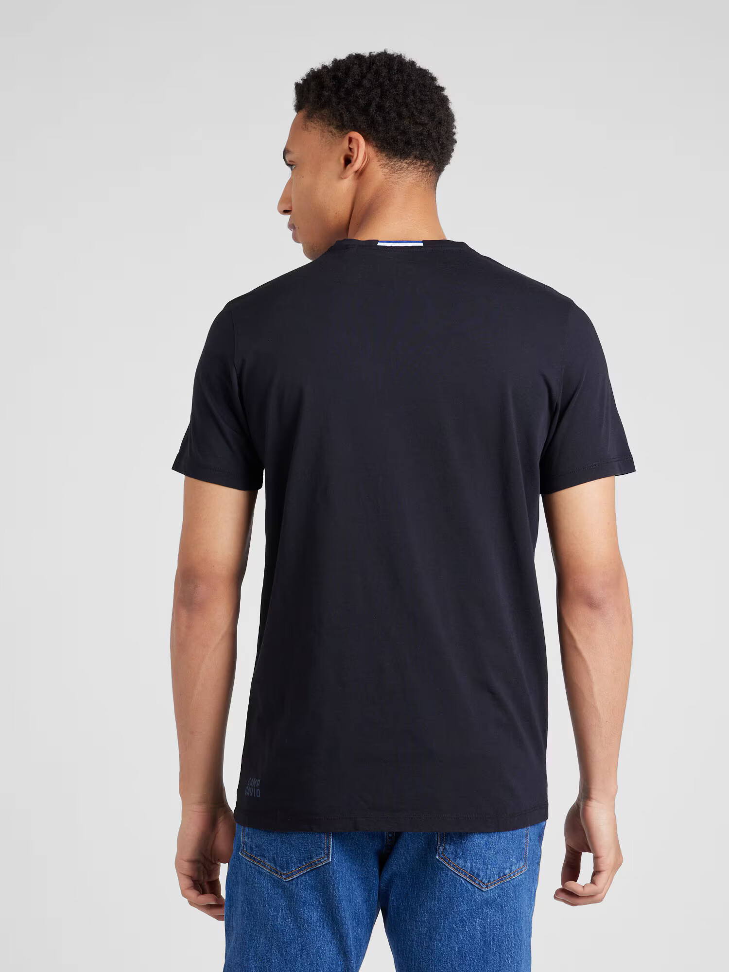 CAMP DAVID Tricou bleumarin / negru / alb - Pled.ro