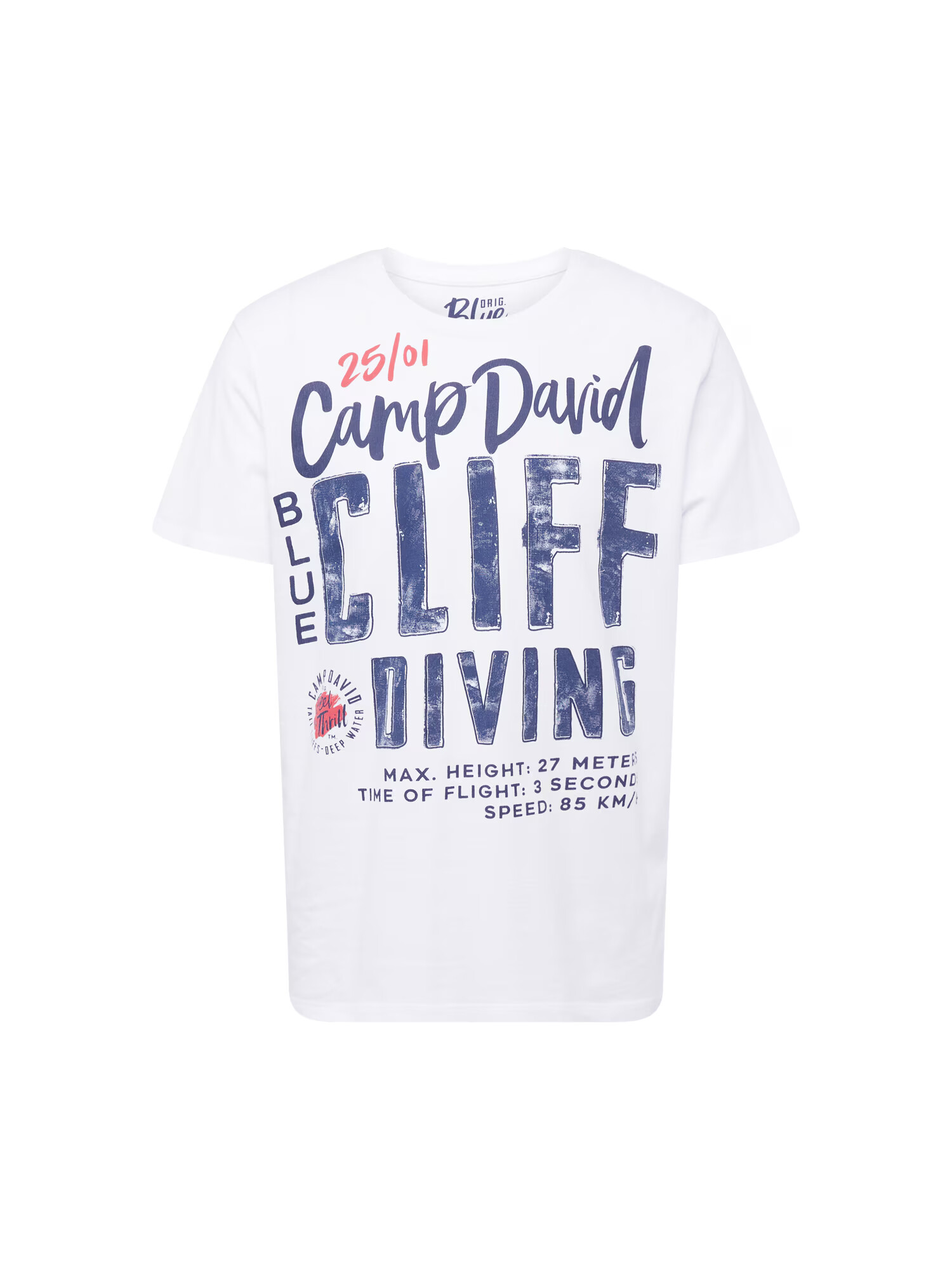 CAMP DAVID Tricou bleumarin / roșu / alb - Pled.ro