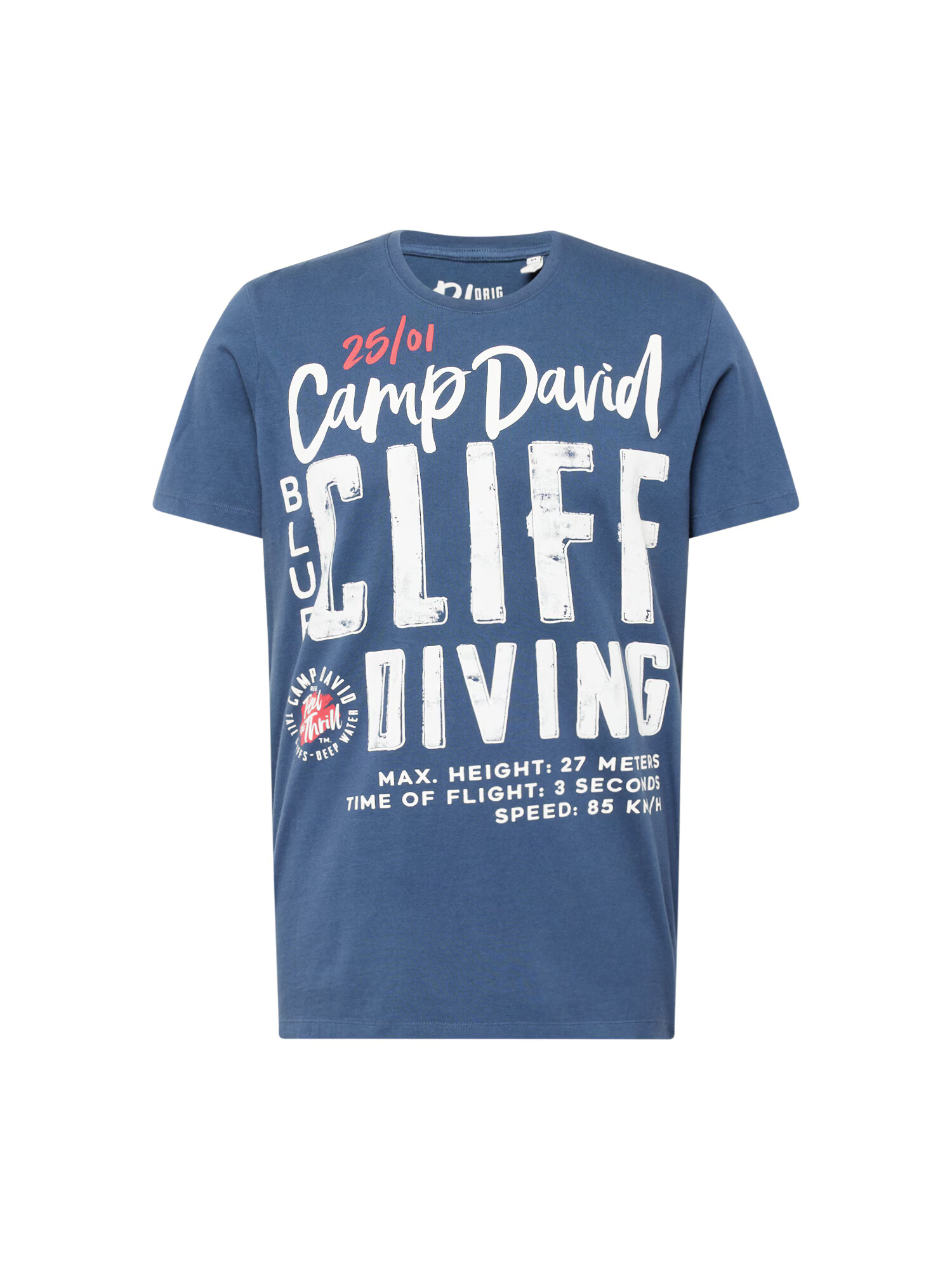 CAMP DAVID Tricou bleumarin / roșu / alb - Pled.ro