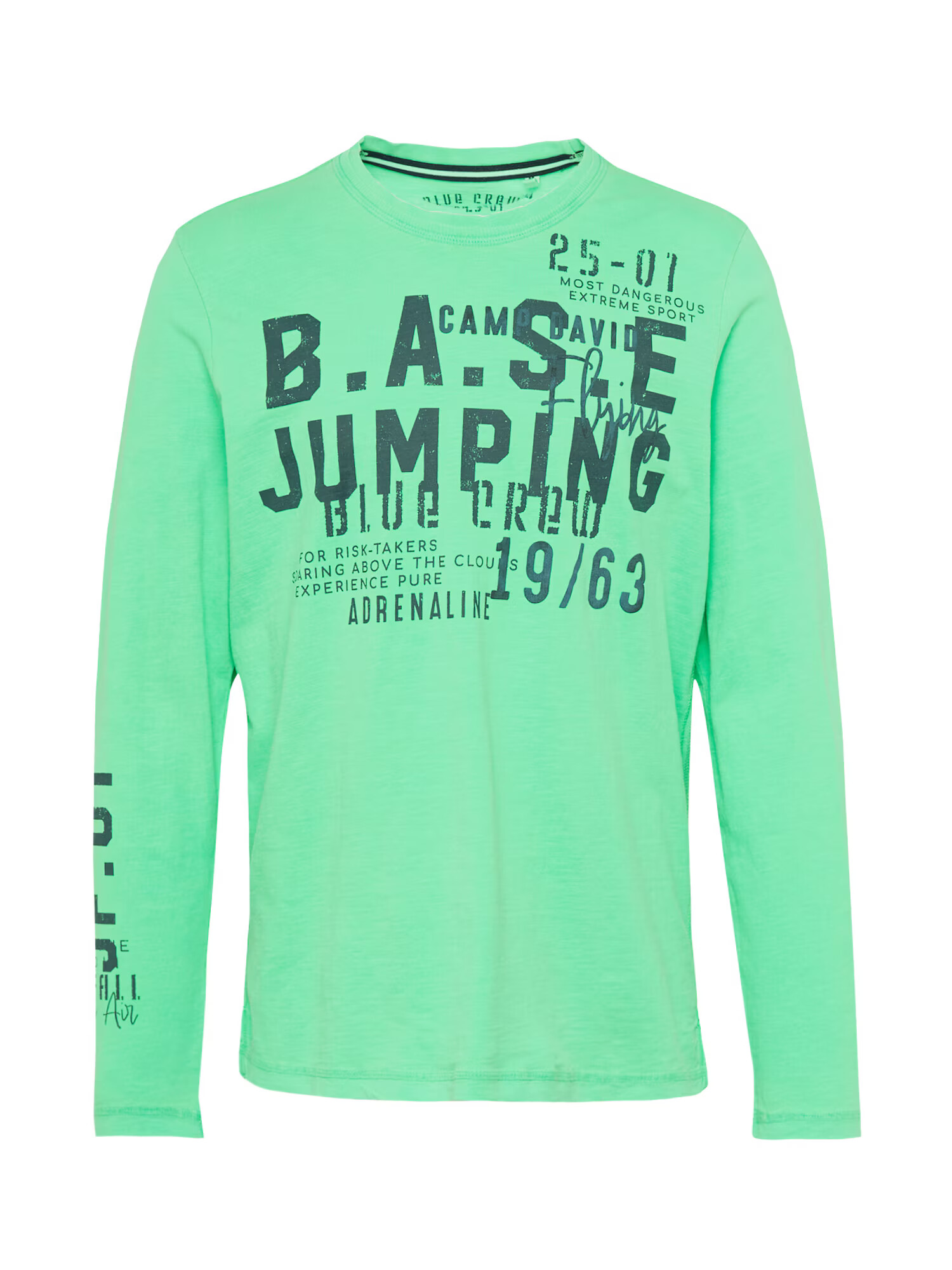 CAMP DAVID Tricou bleumarin / verde deschis - Pled.ro