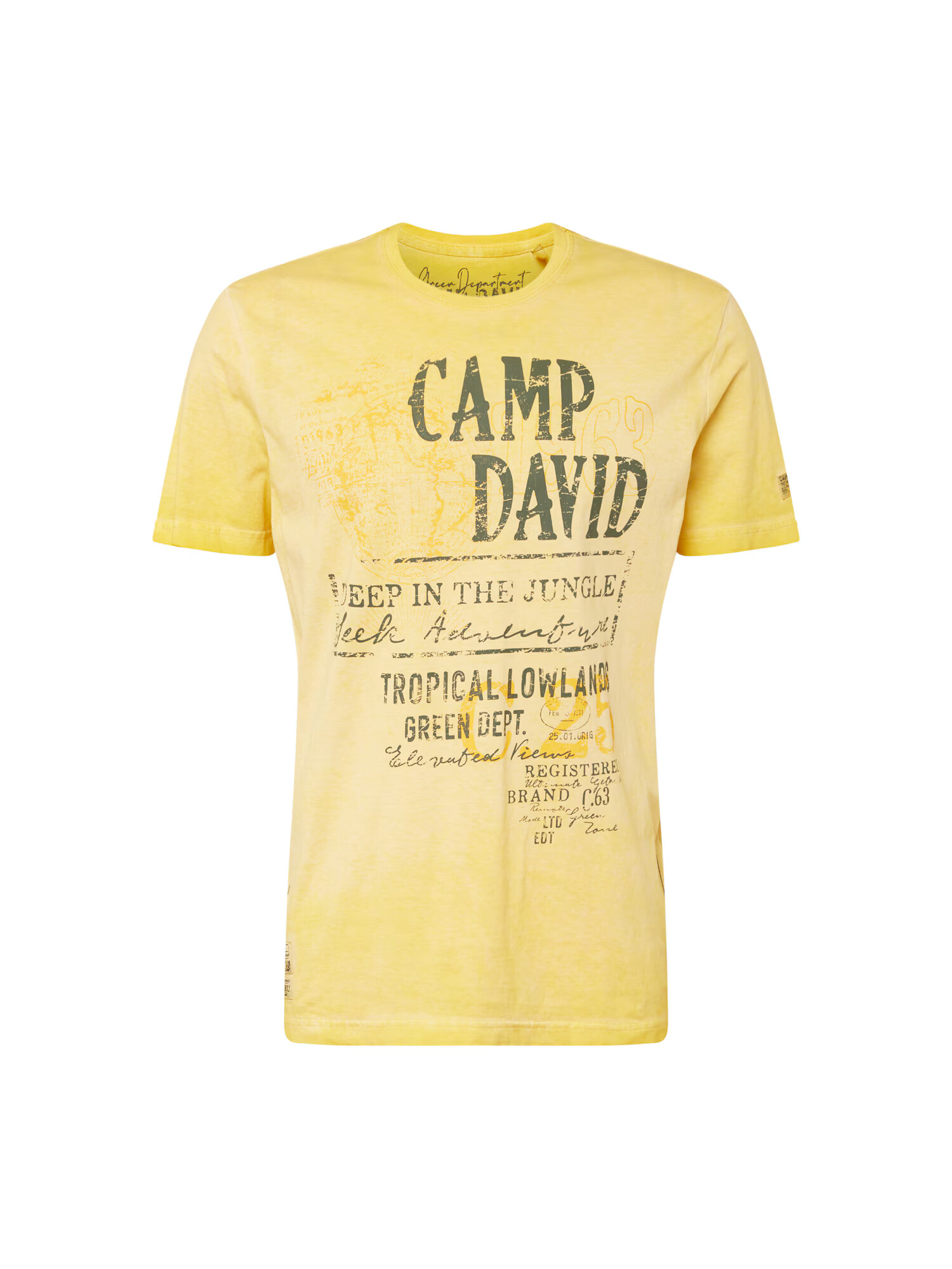 CAMP DAVID Tricou galben / gri - Pled.ro