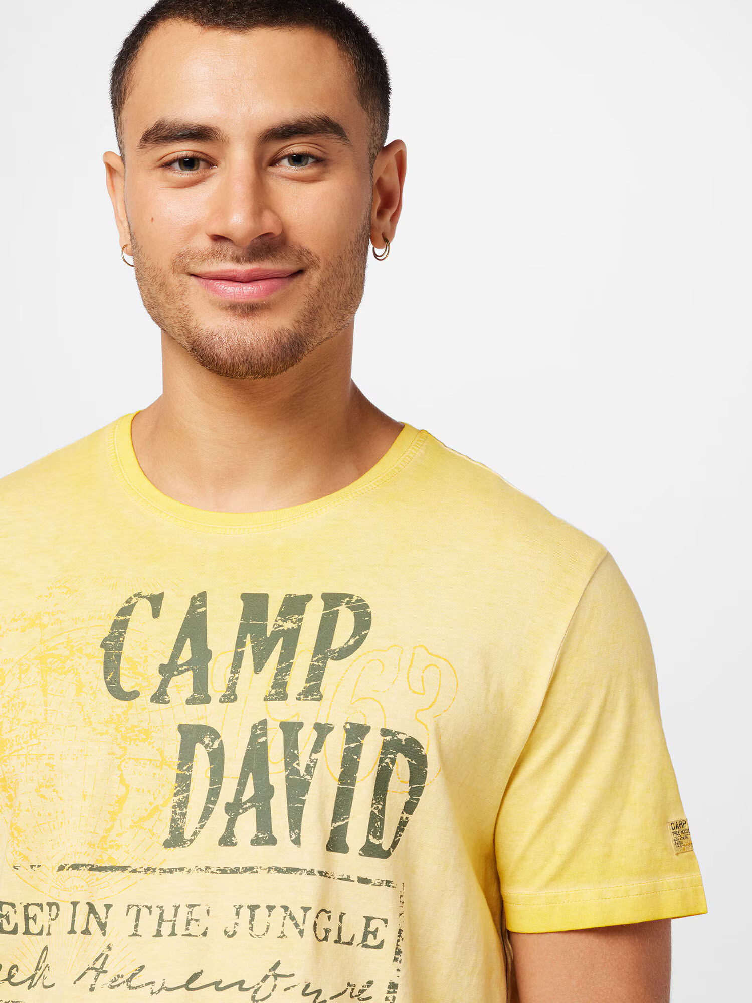 CAMP DAVID Tricou galben / gri - Pled.ro