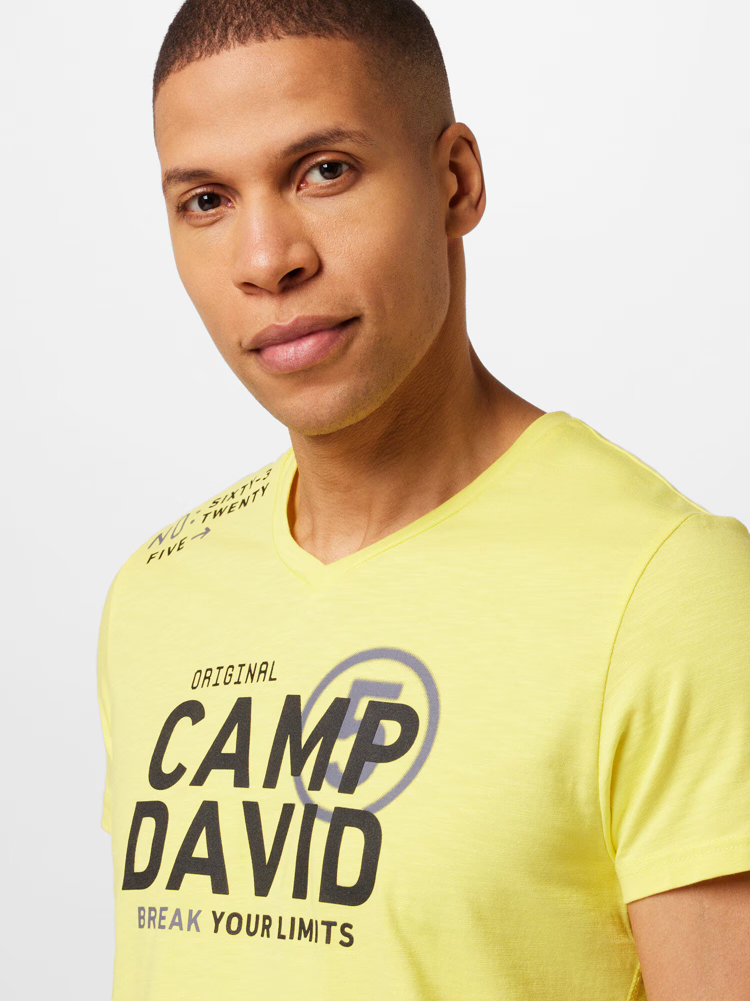 CAMP DAVID Tricou galben / negru - Pled.ro