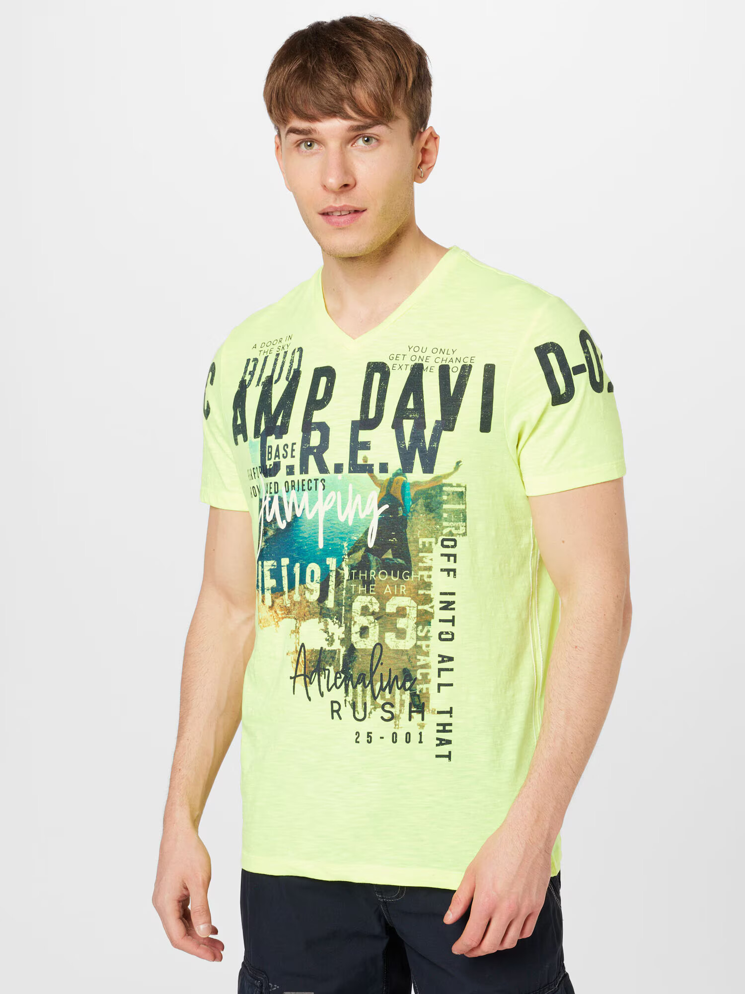 CAMP DAVID Tricou galben neon / mai multe culori - Pled.ro