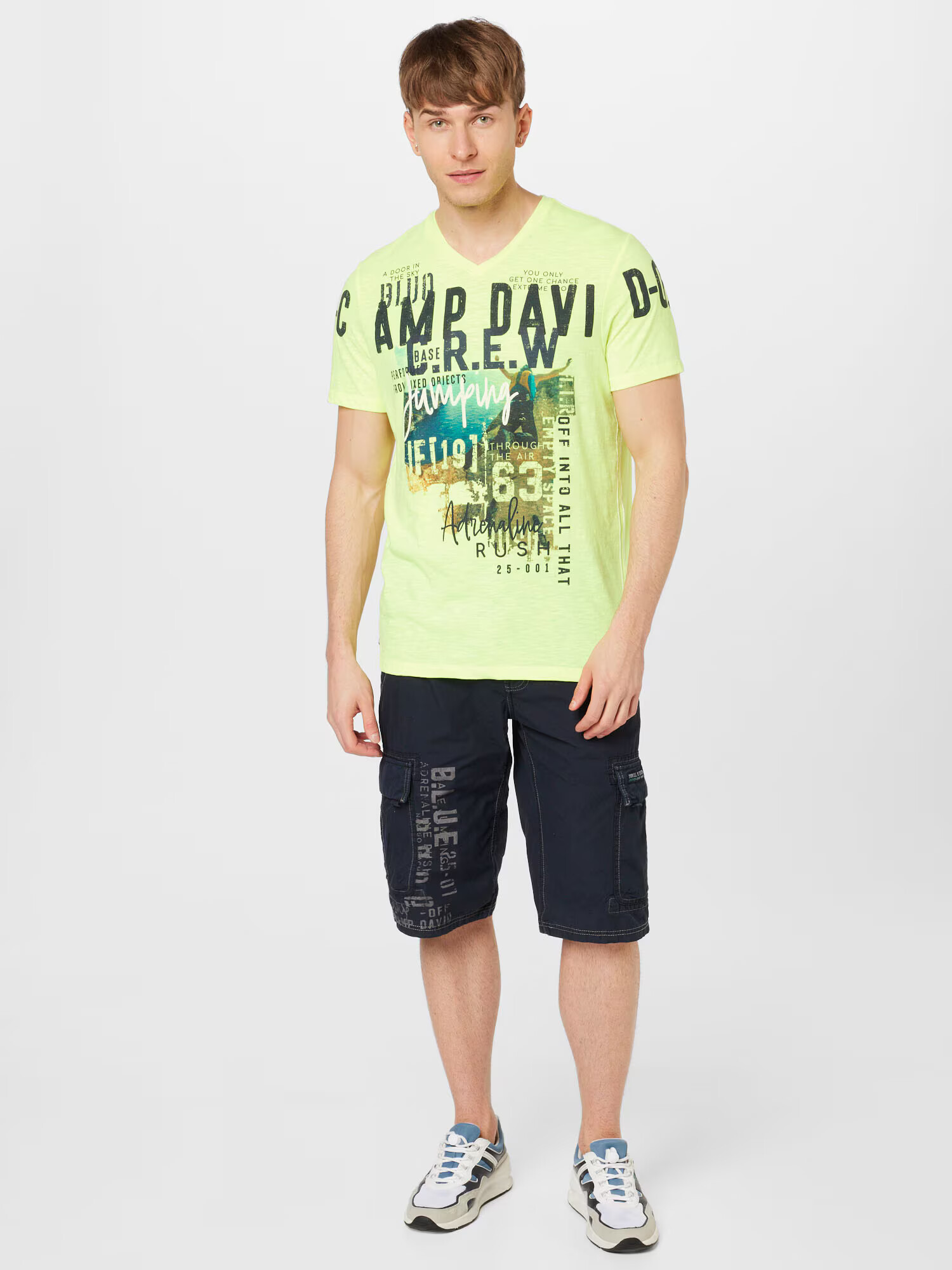 CAMP DAVID Tricou galben neon / mai multe culori - Pled.ro