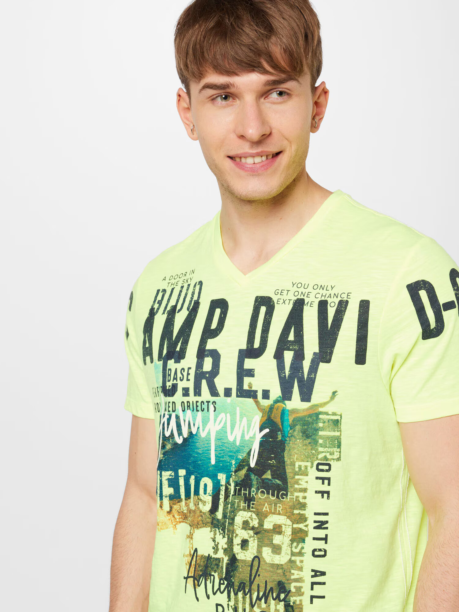 CAMP DAVID Tricou galben neon / mai multe culori - Pled.ro