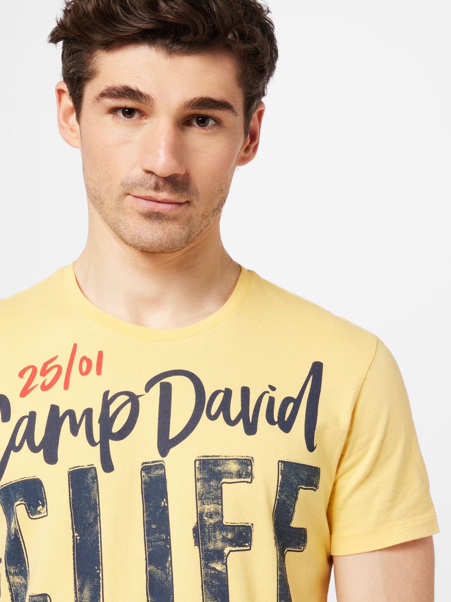 CAMP DAVID Tricou galben / roșu / negru - Pled.ro