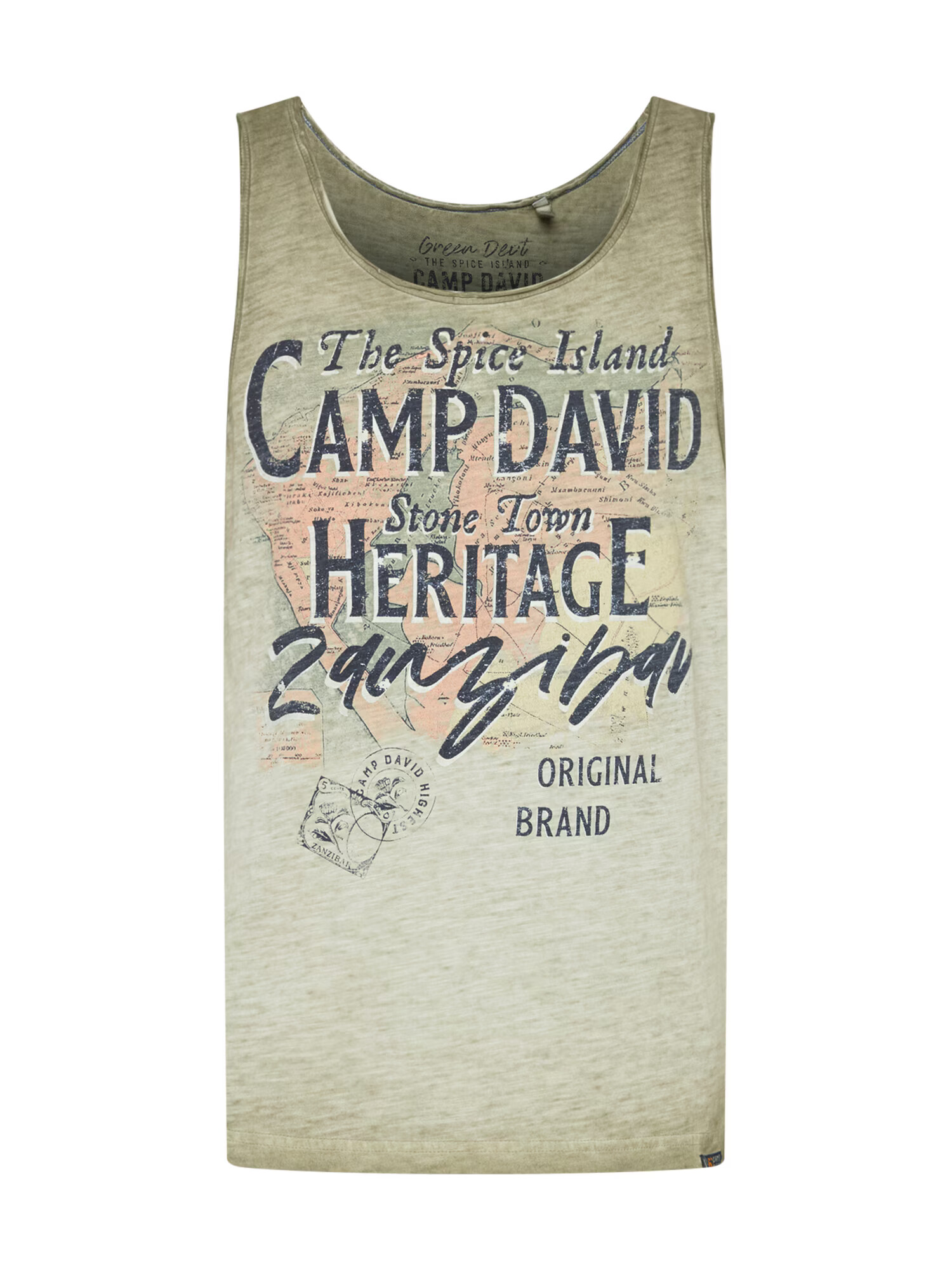 CAMP DAVID Tricou kaki / mai multe culori - Pled.ro