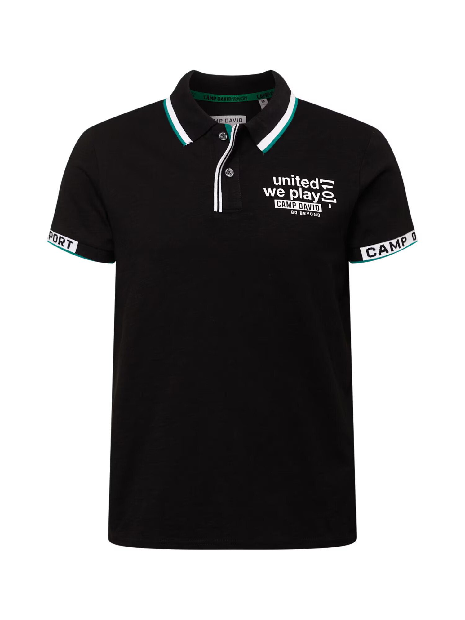 CAMP DAVID Tricou negru / alb - Pled.ro