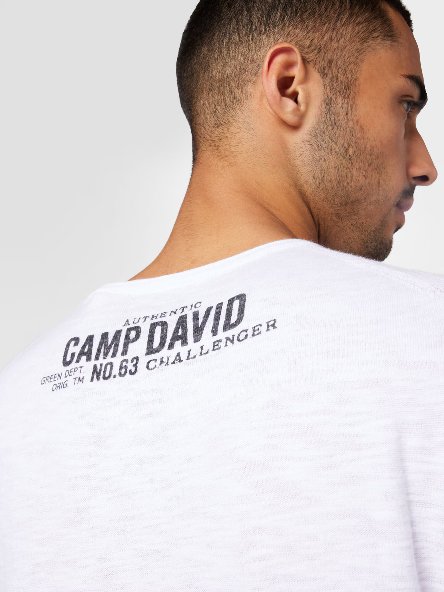 CAMP DAVID Tricou negru / alb - Pled.ro