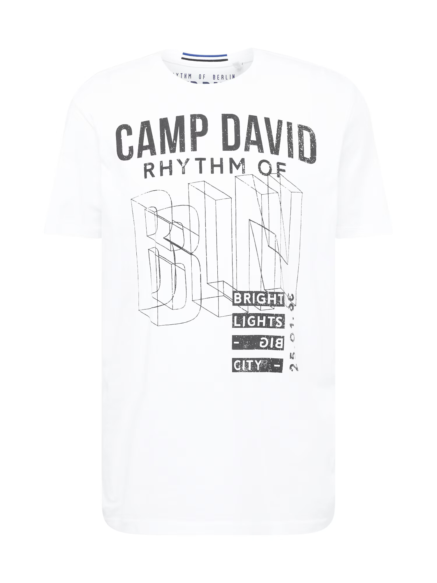 CAMP DAVID Tricou negru / alb - Pled.ro