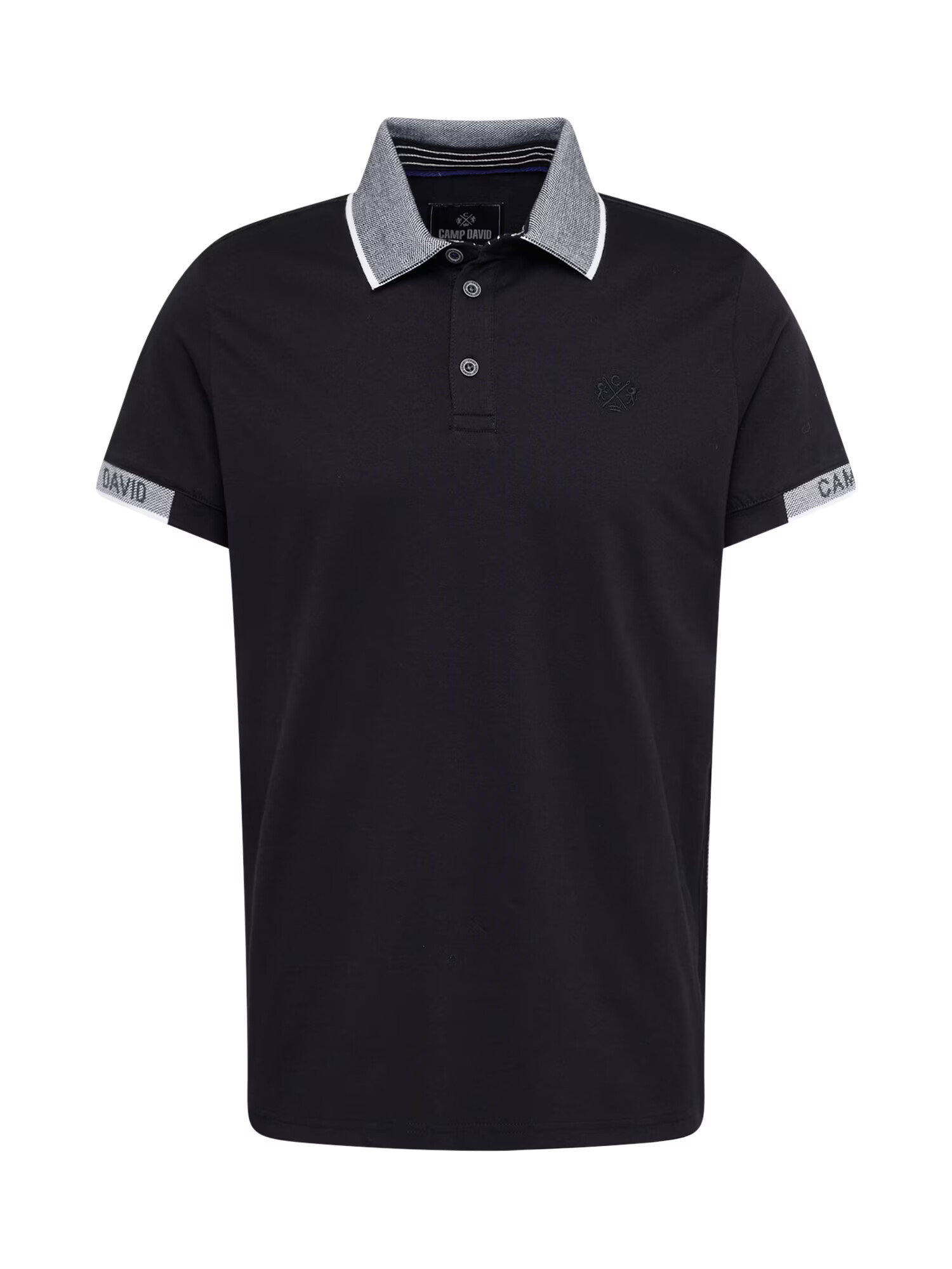 CAMP DAVID Tricou negru / alb - Pled.ro