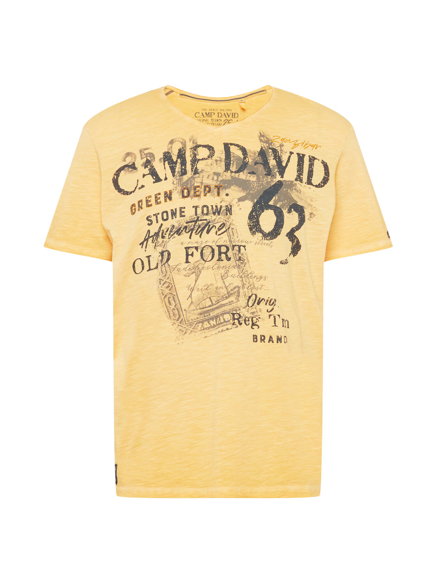 CAMP DAVID Tricou portocaliu deschis - Pled.ro