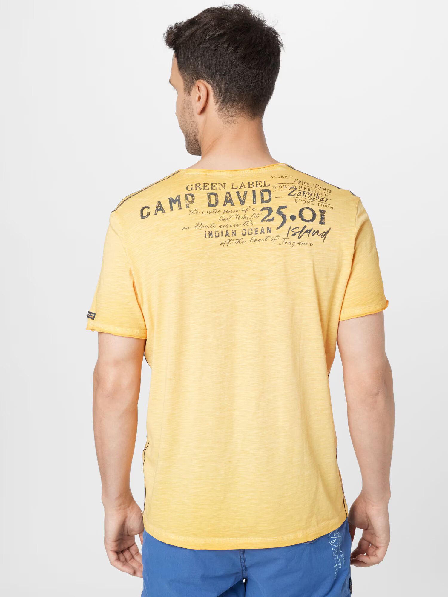 CAMP DAVID Tricou portocaliu deschis - Pled.ro