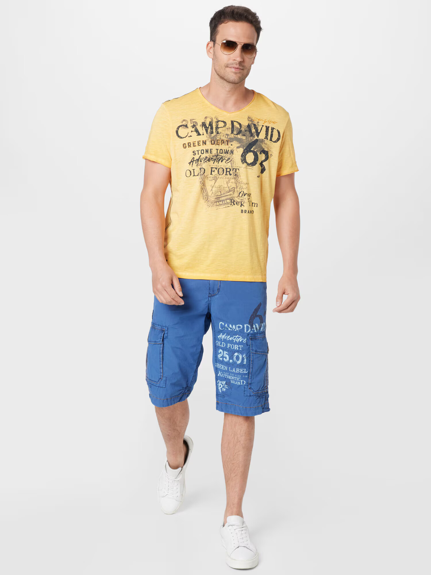 CAMP DAVID Tricou portocaliu deschis - Pled.ro