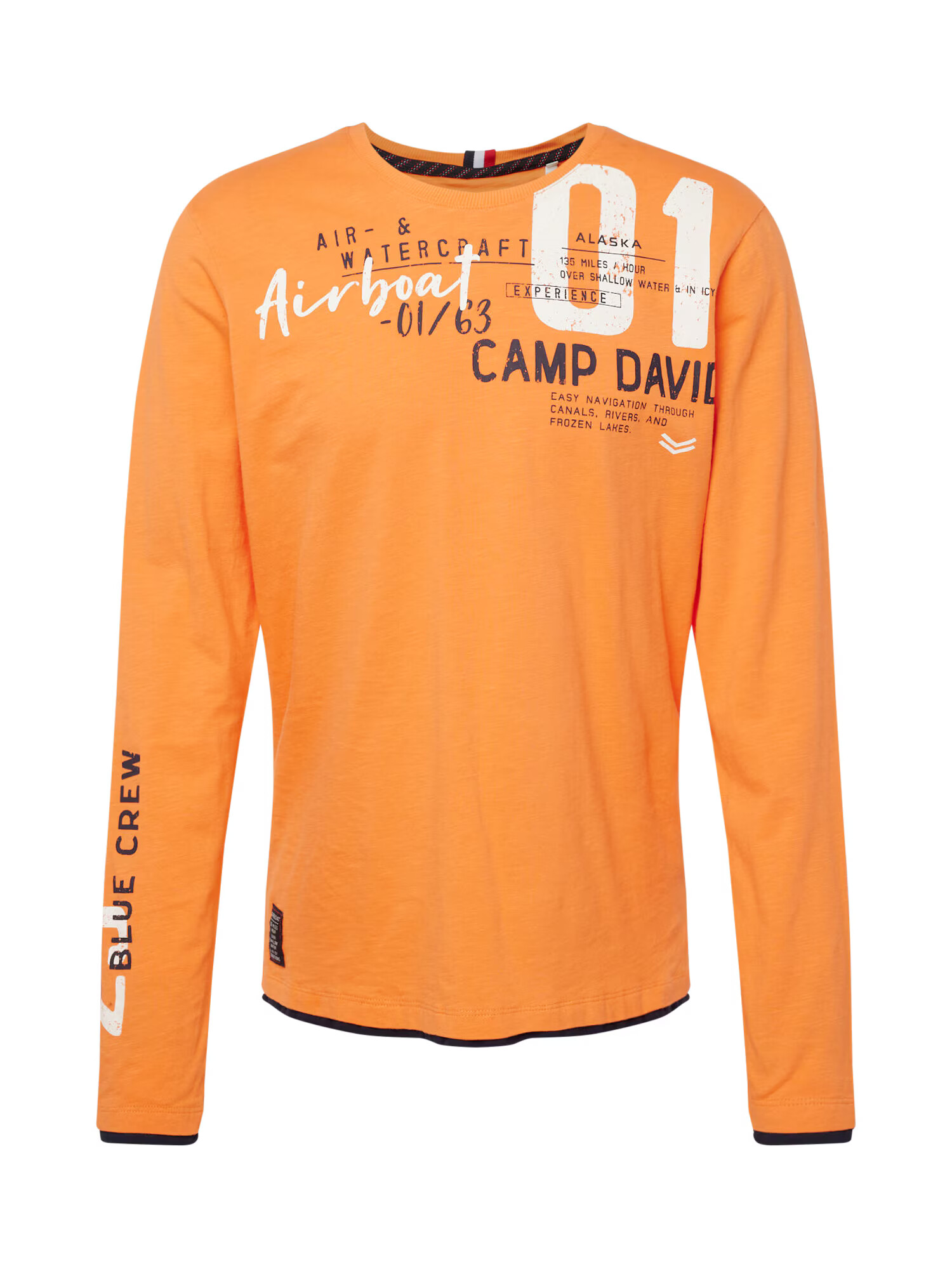 CAMP DAVID Tricou portocaliu / negru / alb - Pled.ro