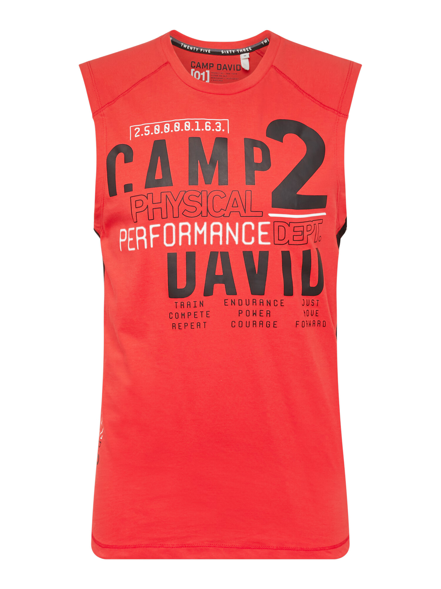 CAMP DAVID Tricou roșu / negru / alb - Pled.ro