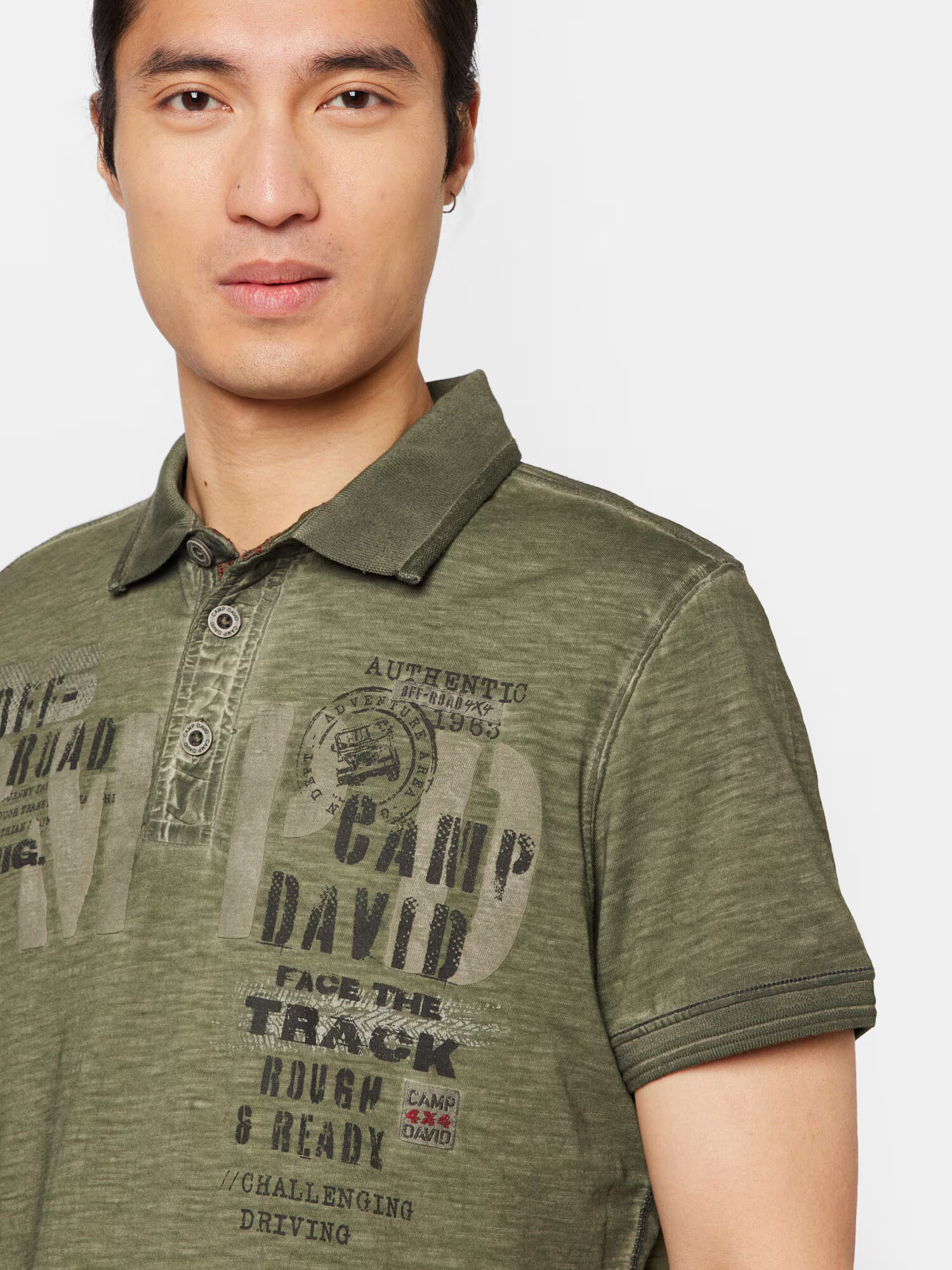 CAMP DAVID Tricou șamoa / oliv / negru - Pled.ro