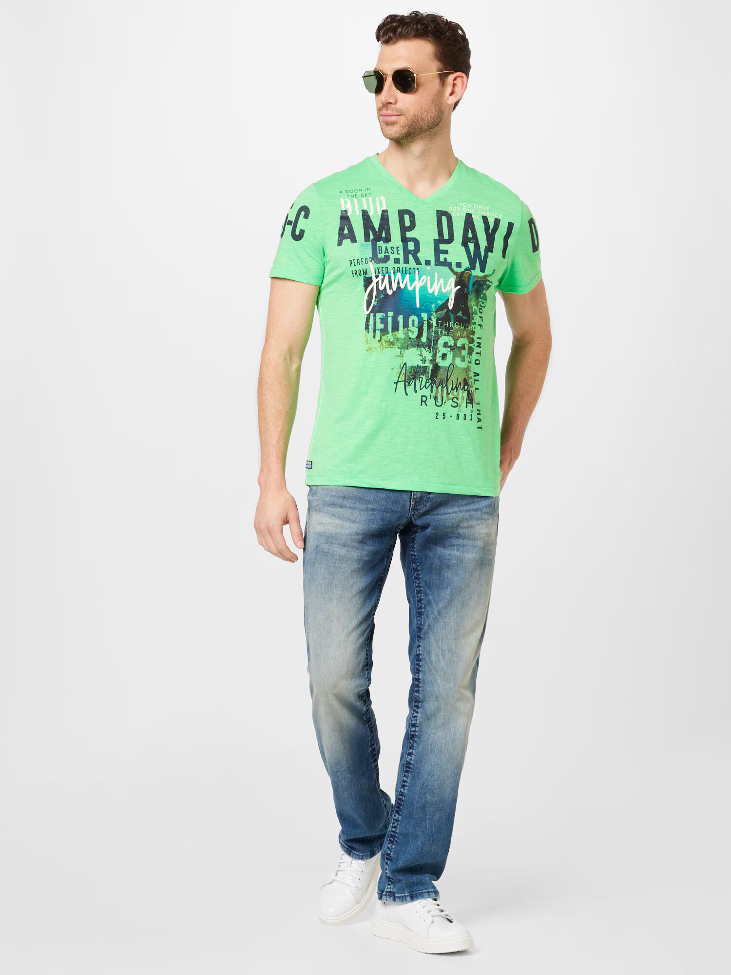 CAMP DAVID Tricou verde deschis / mai multe culori - Pled.ro