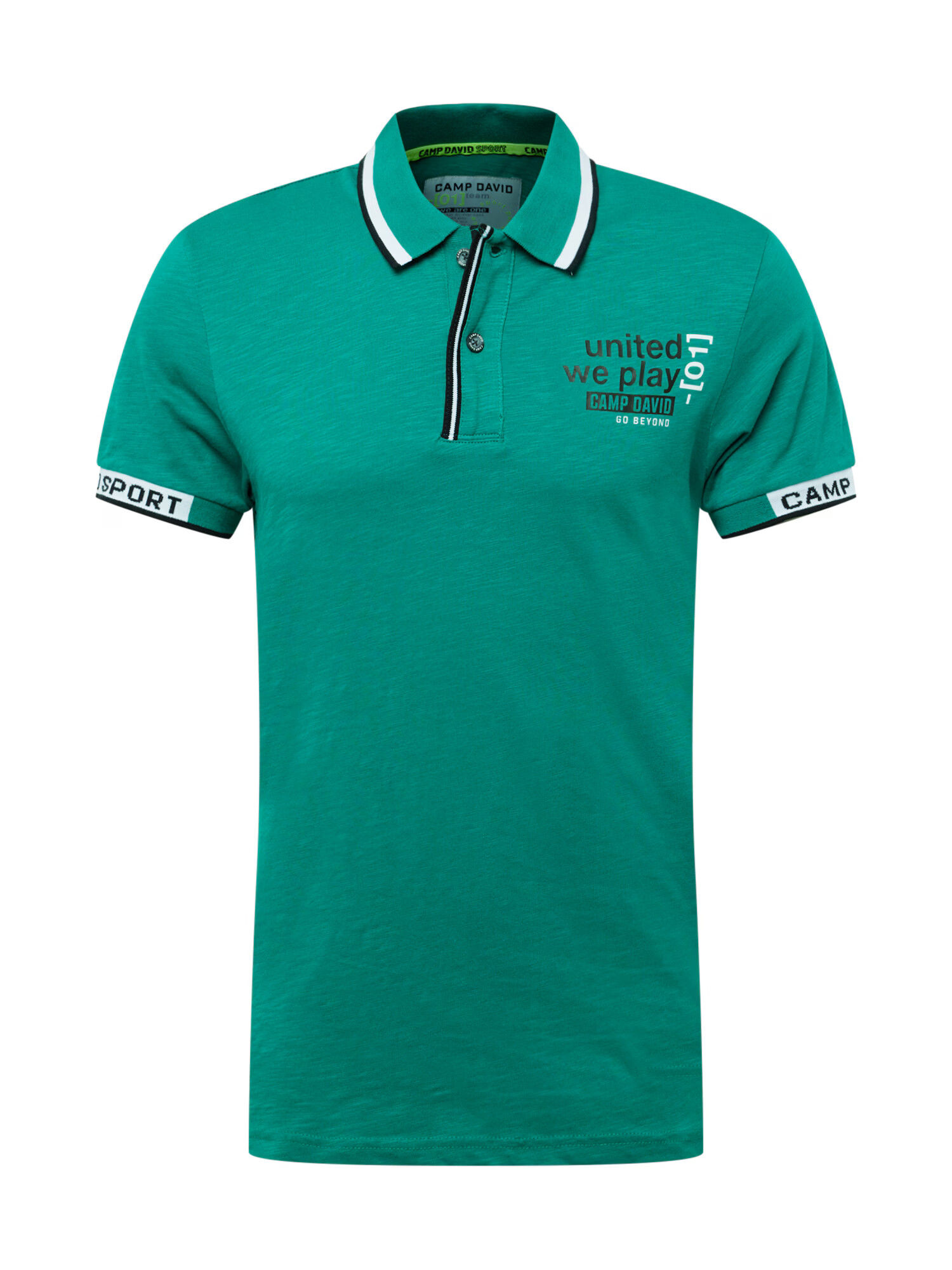 CAMP DAVID Tricou verde / negru / alb - Pled.ro