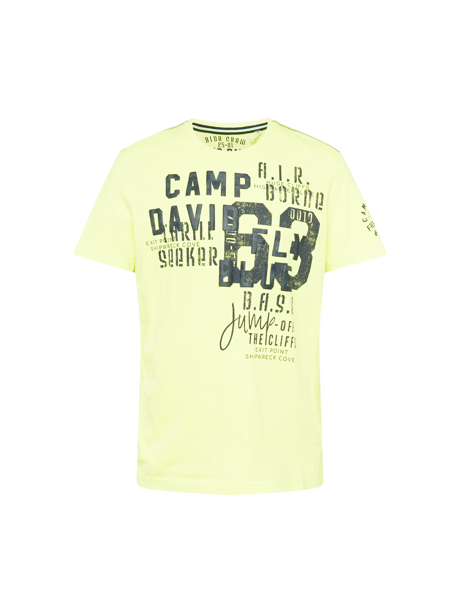 CAMP DAVID Tricou verde neon / negru - Pled.ro