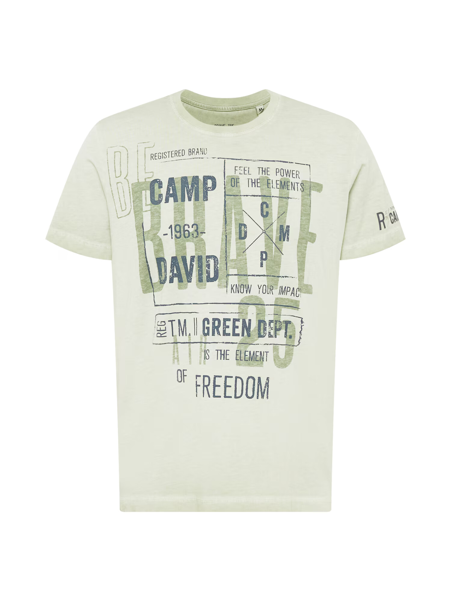 CAMP DAVID Tricou verde / verde deschis - Pled.ro