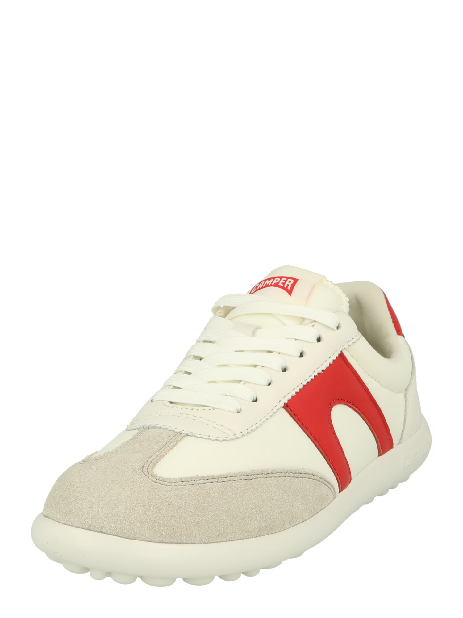 CAMPER Sneaker low 'Pelotas' bej / gri deschis / roșu vin / alb - Pled.ro