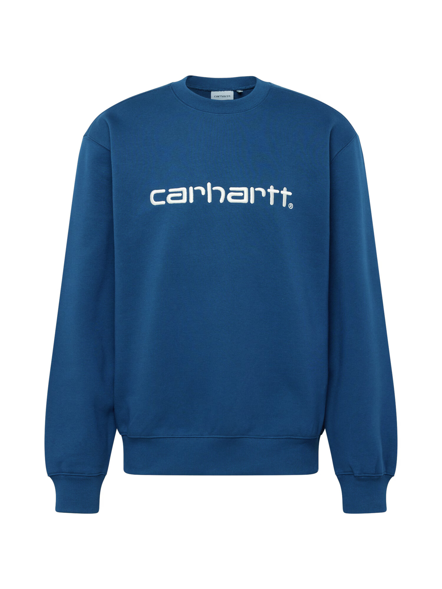 Carhartt WIP Bluză de molton albastru închis / alb - Pled.ro