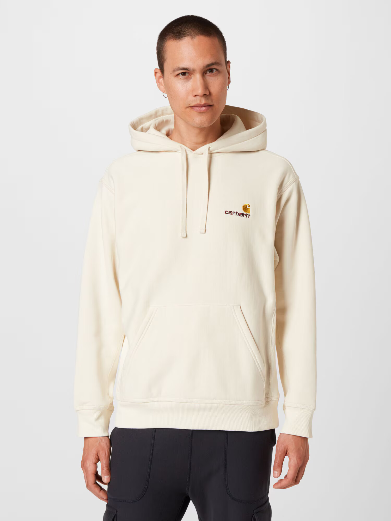 Carhartt WIP Bluză de molton 'American Script' bej / maro - Pled.ro