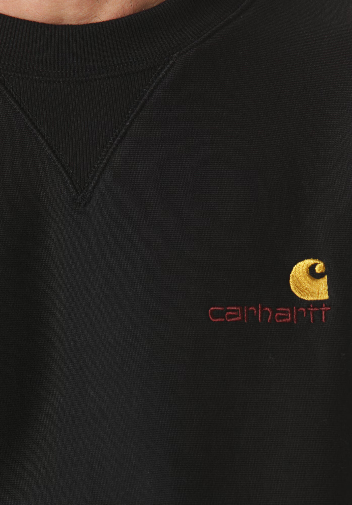 Carhartt WIP Bluză de molton 'American Script' negru - Pled.ro