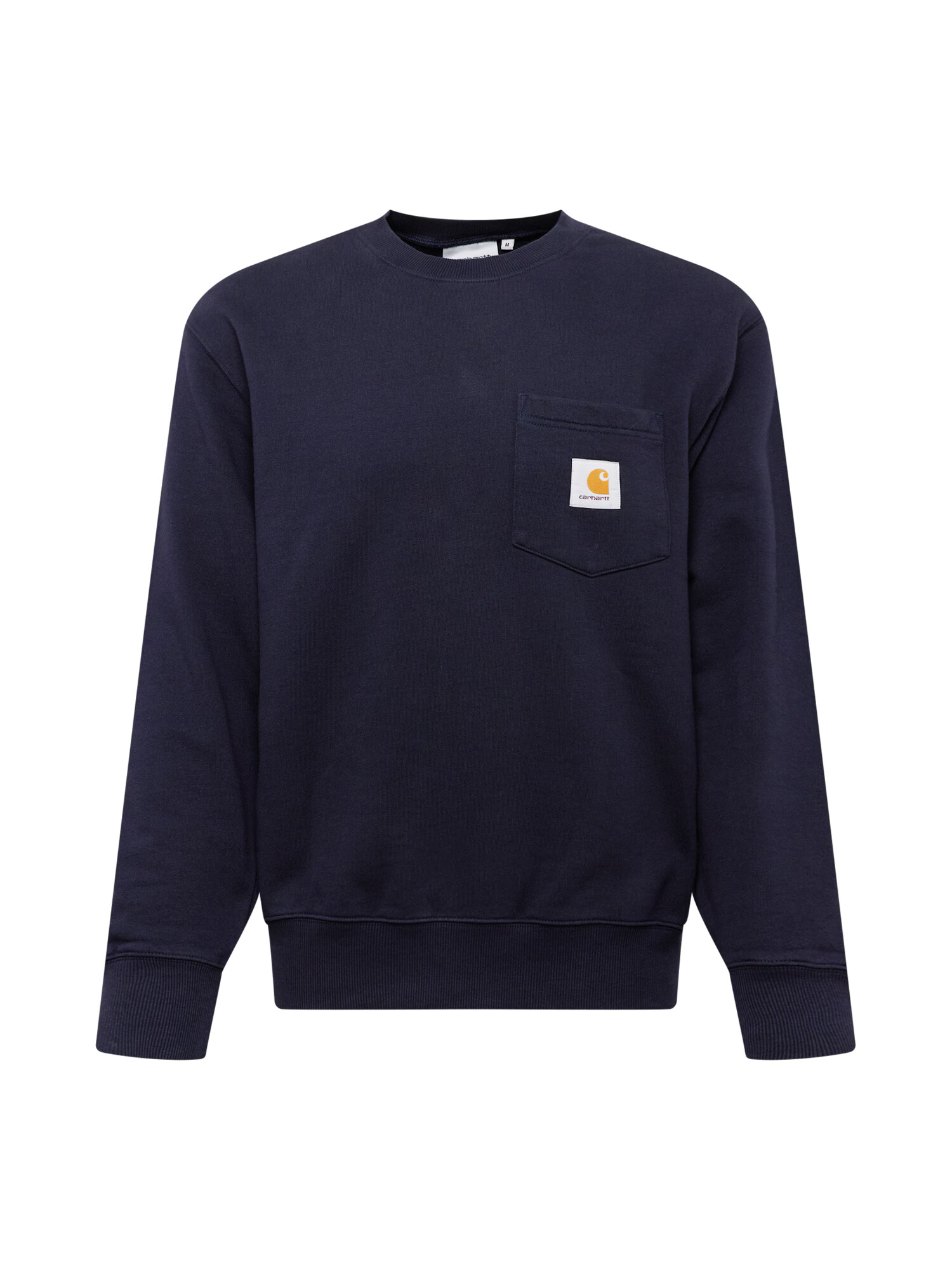 Carhartt WIP Bluză de molton bleumarin / galben auriu / alb - Pled.ro