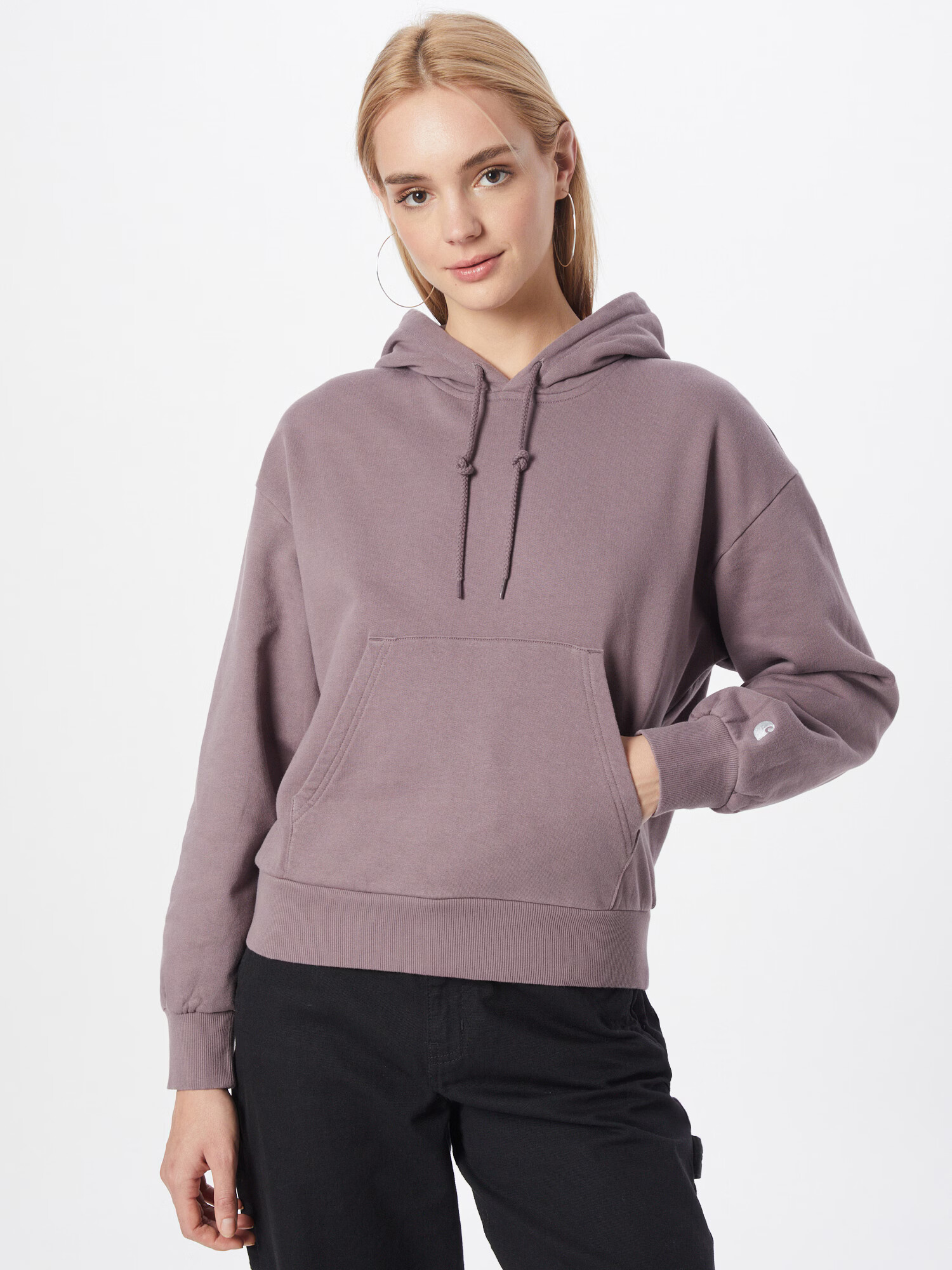 Carhartt WIP Bluză de molton 'Casey' mauve / alb - Pled.ro