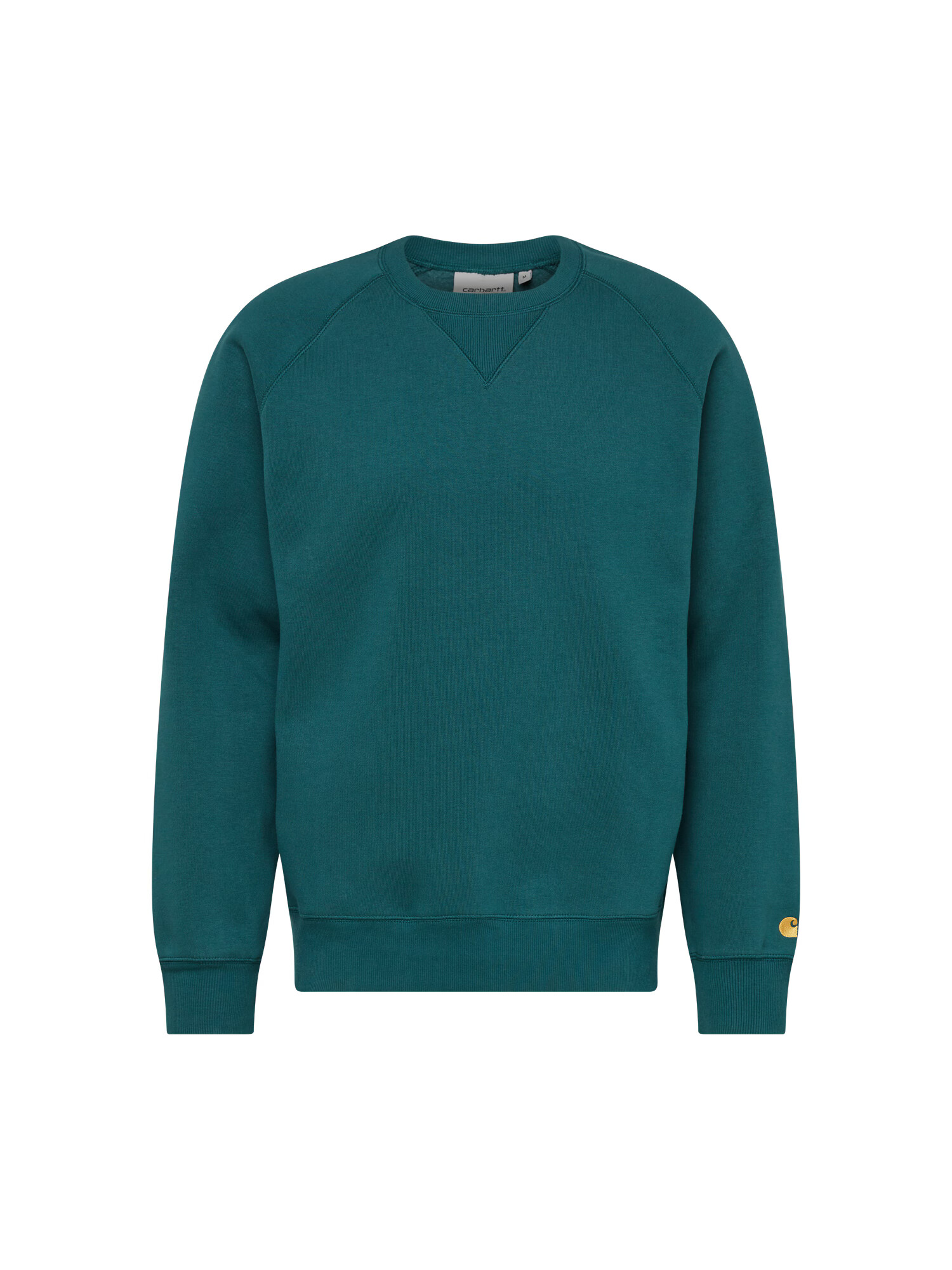 Carhartt WIP Bluză de molton 'Chase' auriu / verde smarald - Pled.ro