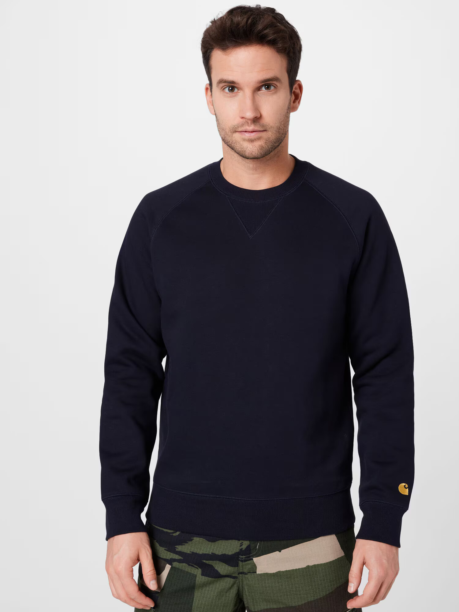 Carhartt WIP Bluză de molton 'Chase' bleumarin - Pled.ro