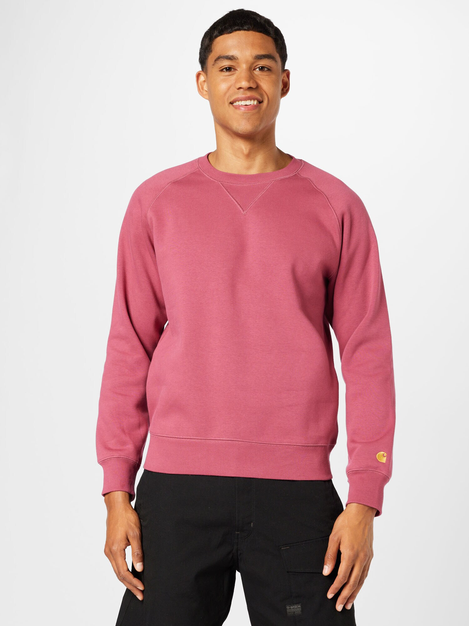 Carhartt WIP Bluză de molton 'Chase' galben / fucsia - Pled.ro